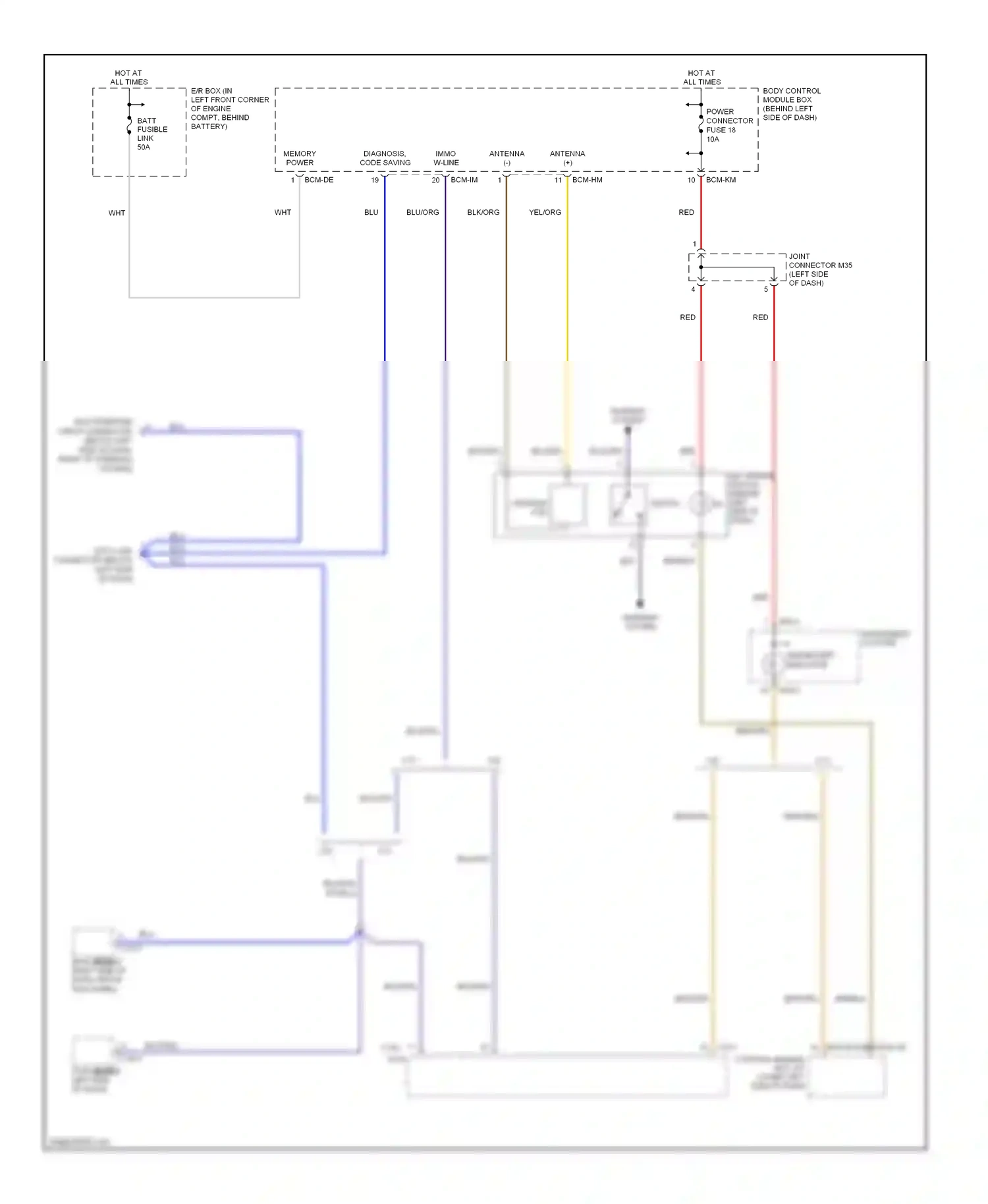 Wiring diagram blk for Hyundai Tiburon II (2002-2007) (8 of 58)