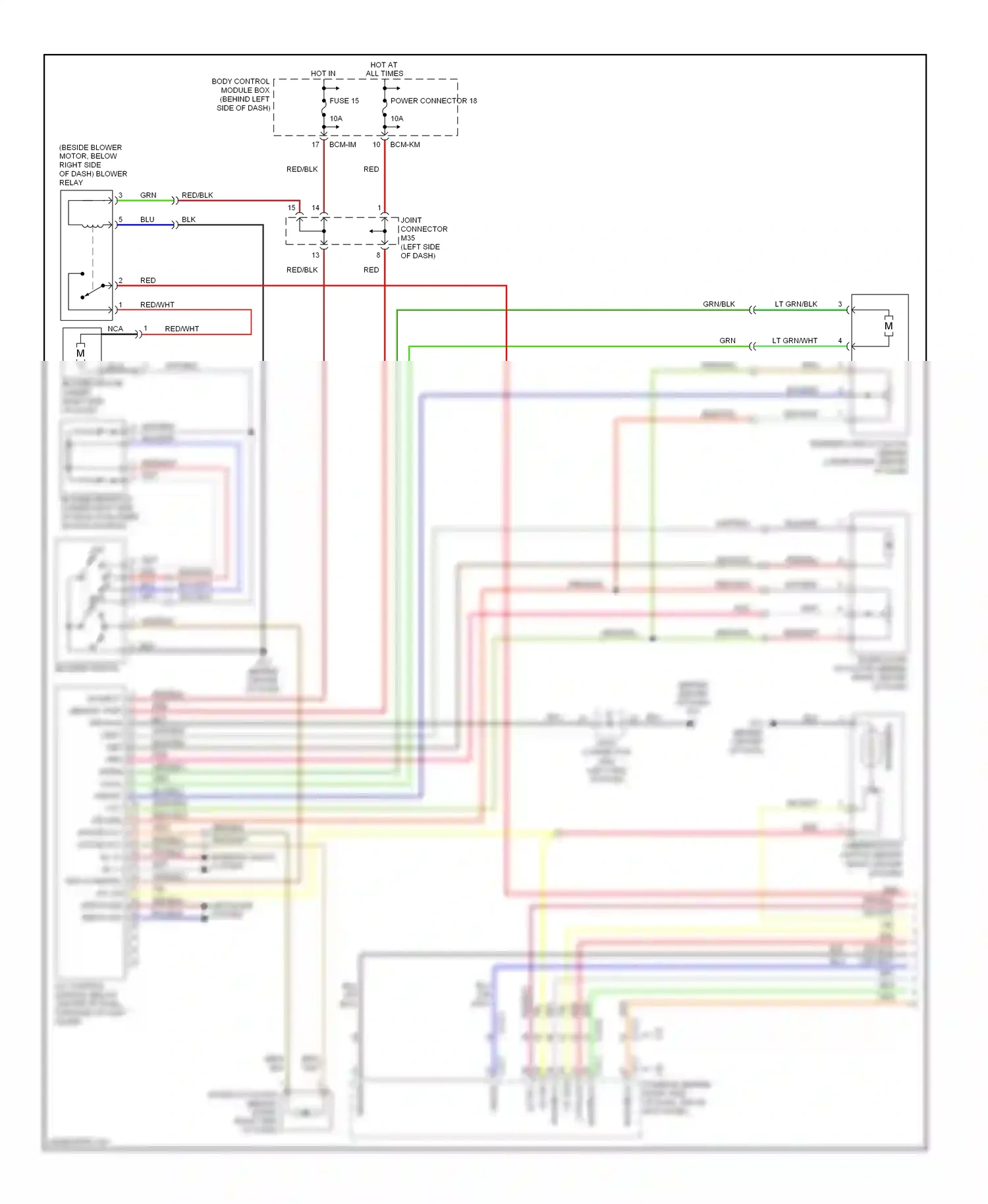 Wiring diagram blower switch for Hyundai Tiburon II (2002-2007) (1 of 1)