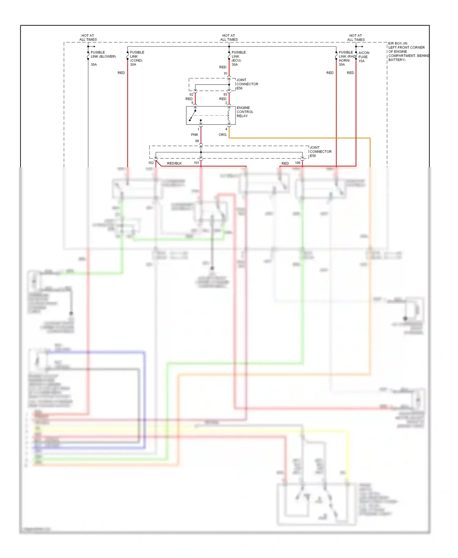 Wiring diagram blu for Hyundai Tiburon II (2002-2007) (10 of 43)