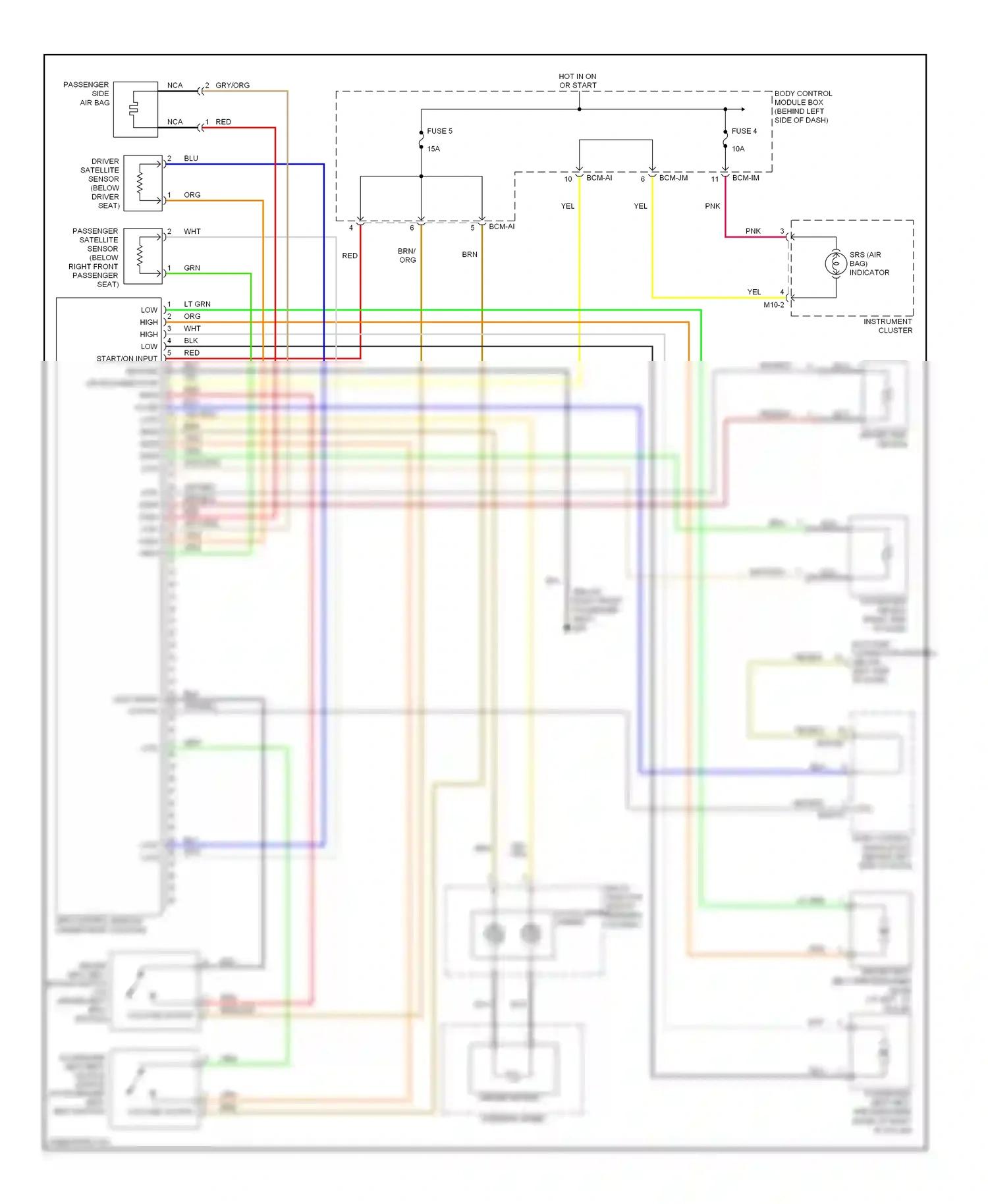 Wiring diagram voltage output for Hyundai Tiburon II (2002-2007) (1 of 1)