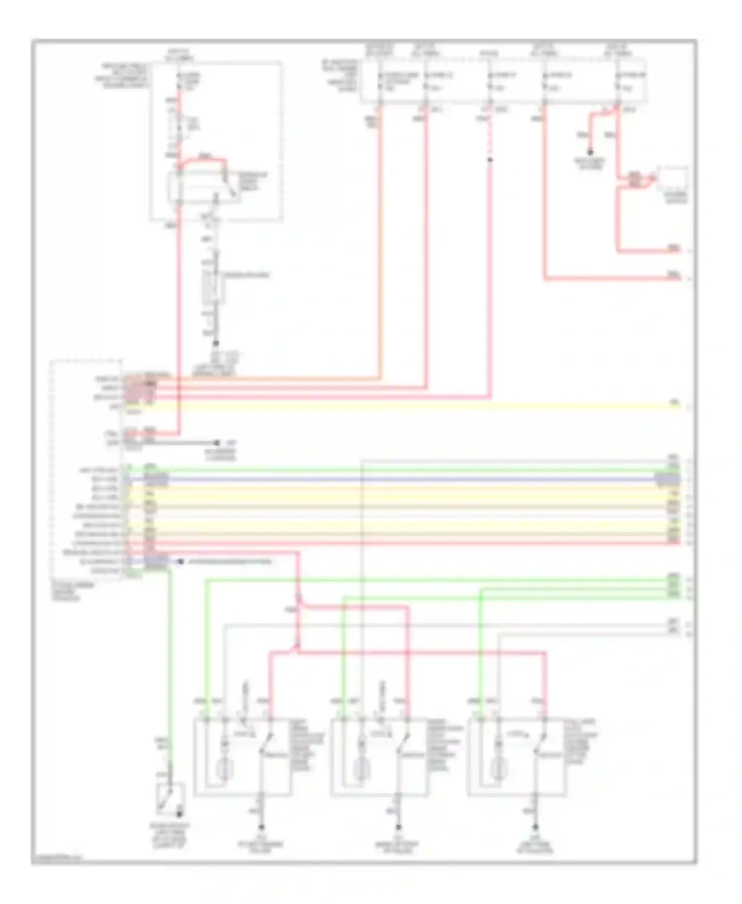 Tucson Hyundai I (2004-2011): Forced entry circuit (1 of 2)