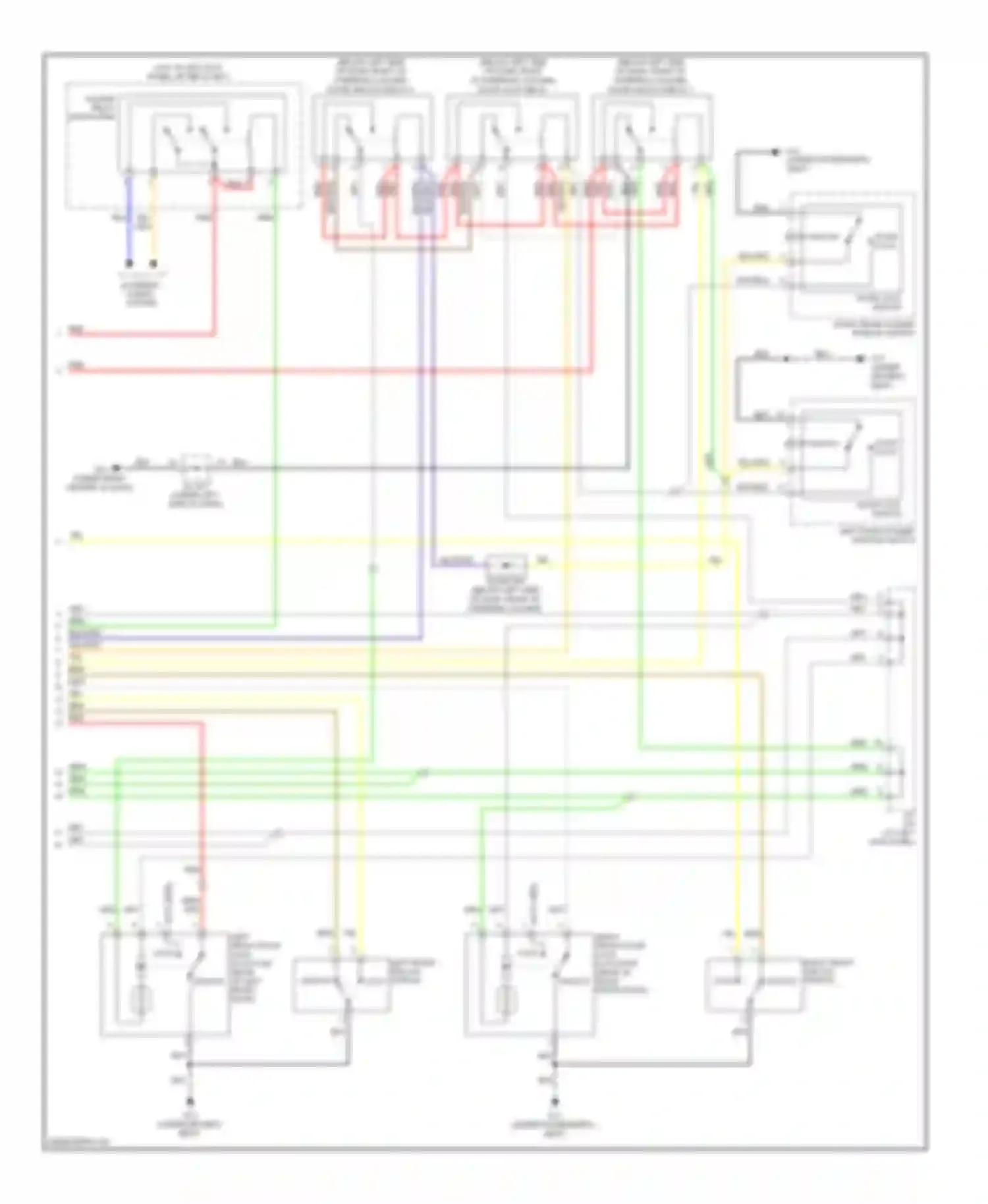 Tucson Hyundai I (2004-2011): Forced entry circuit (2 of 2)