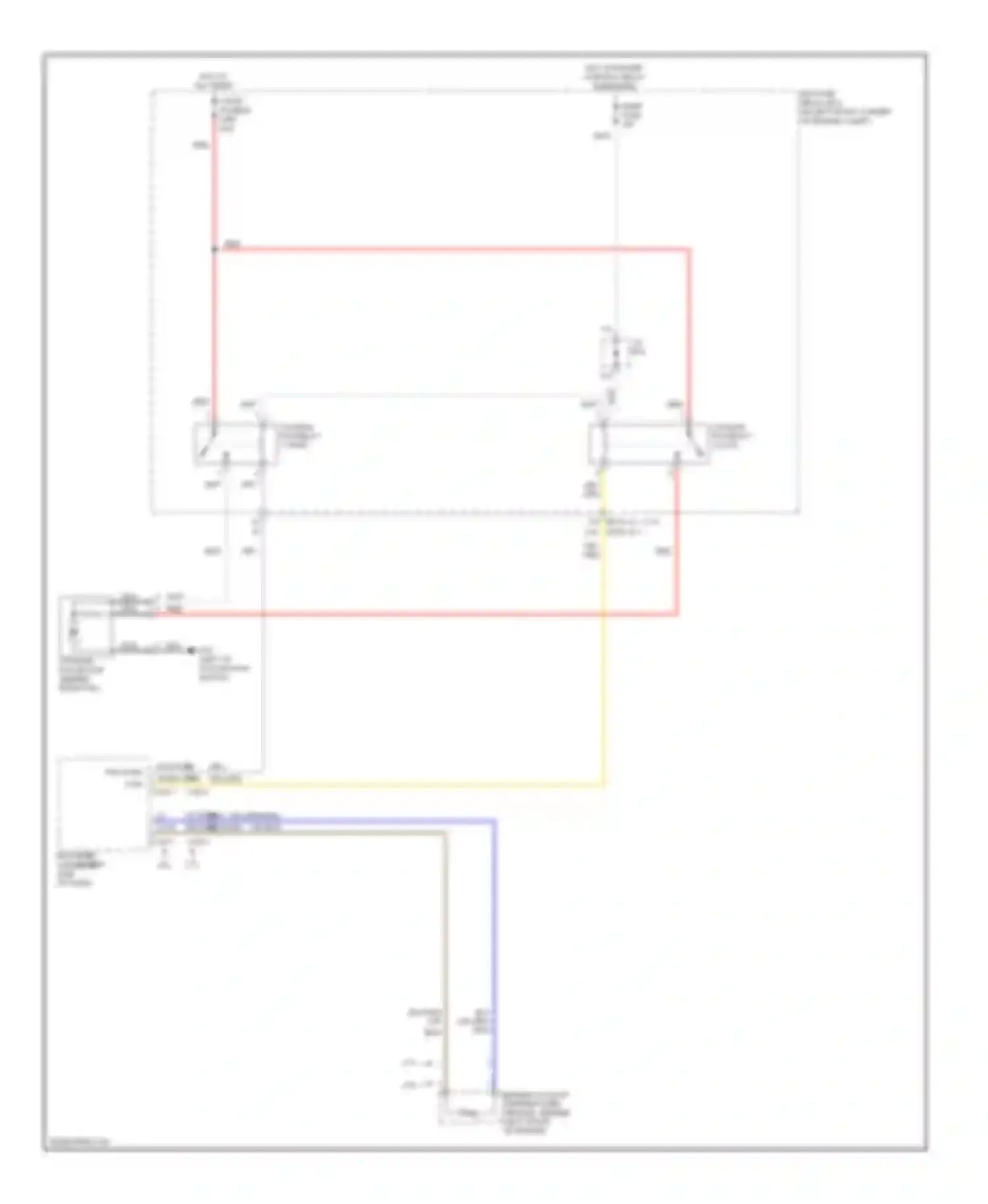 Tucson Hyundai I (2004-2011): Cooling fan circuit