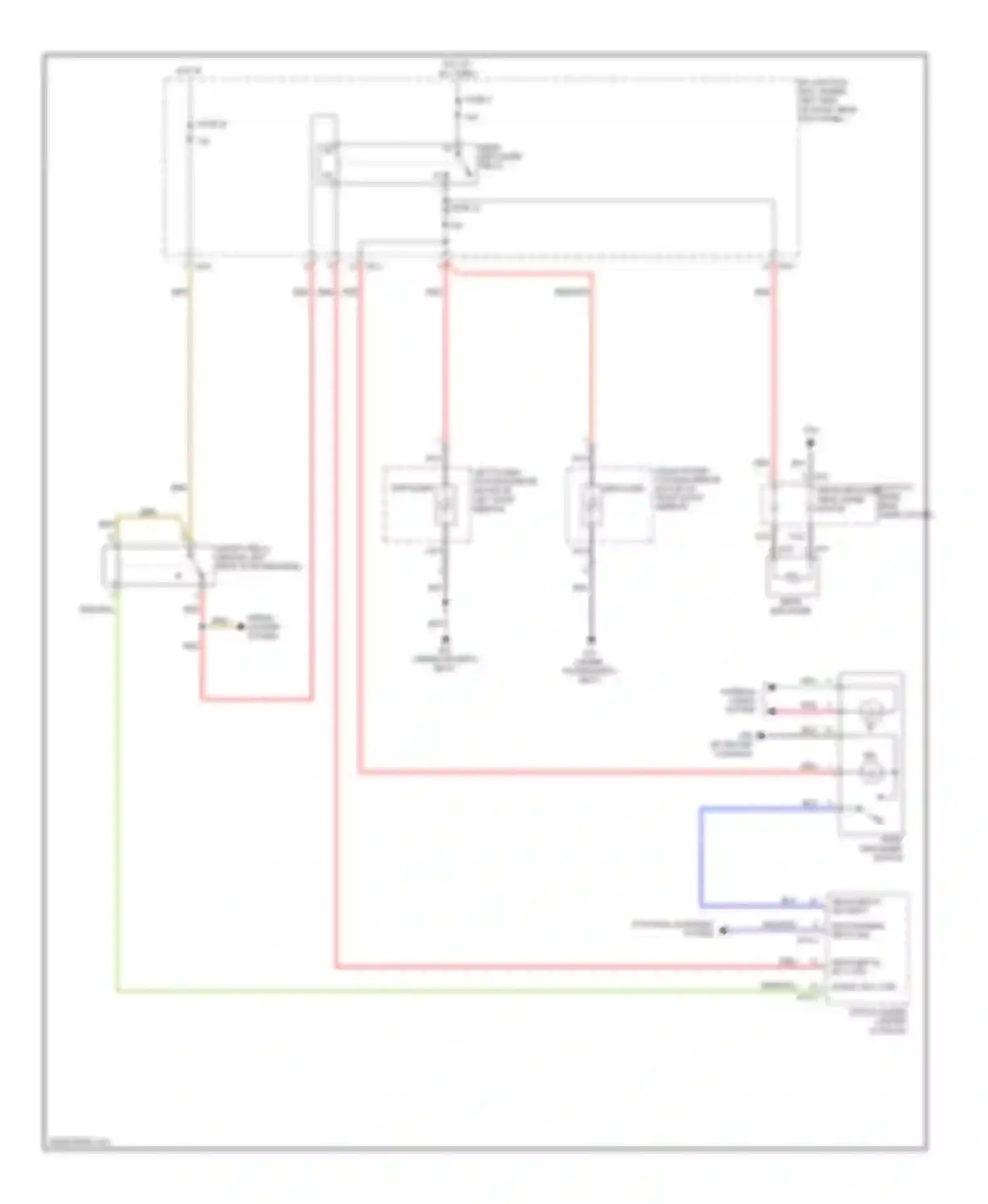 Tucson Hyundai I (2004-2011): Rear defogger & heated mirrors circuit