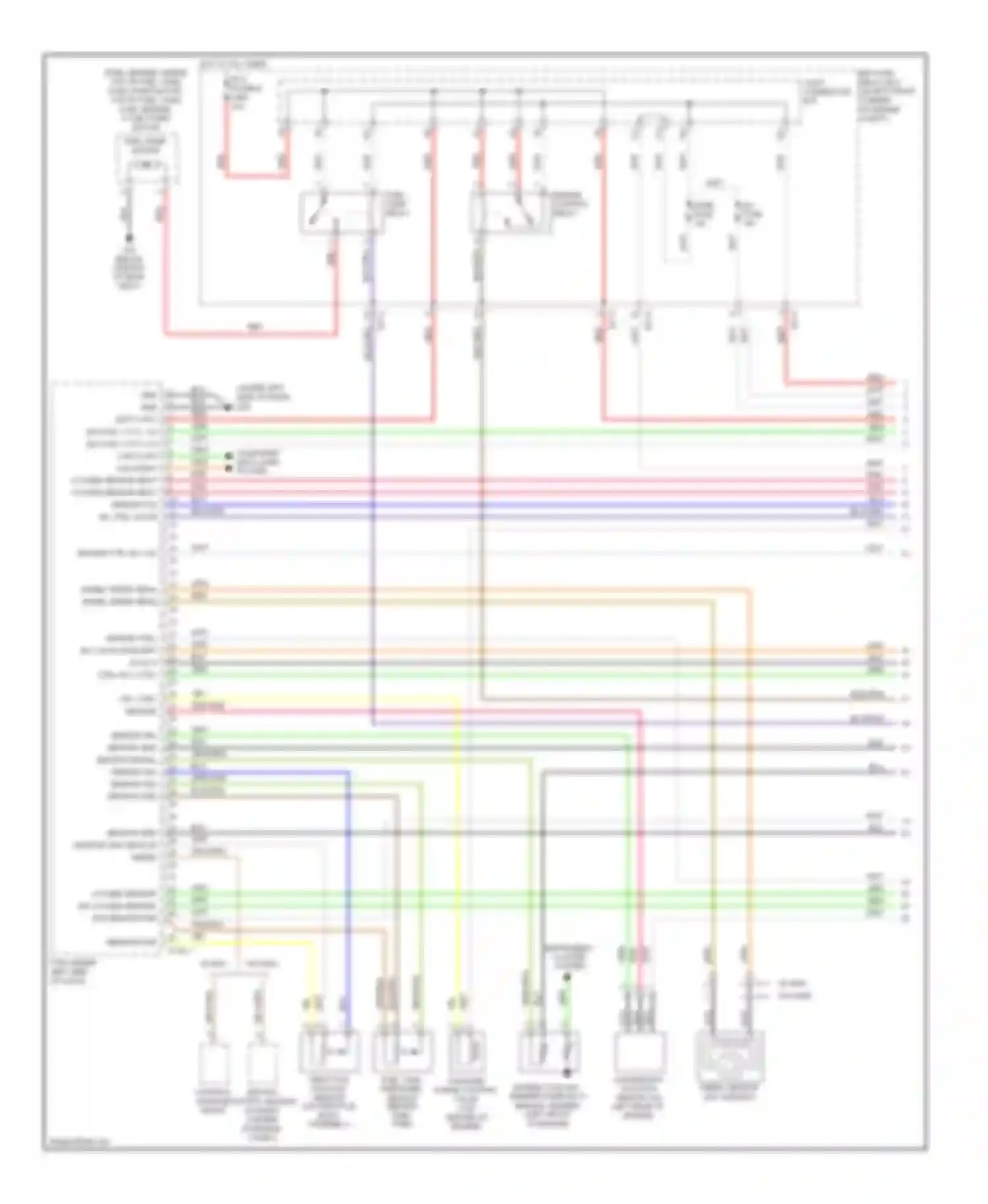 Tucson Hyundai I (2004-2011): Wiring diagram engine performance 2.0l (1 of 4)