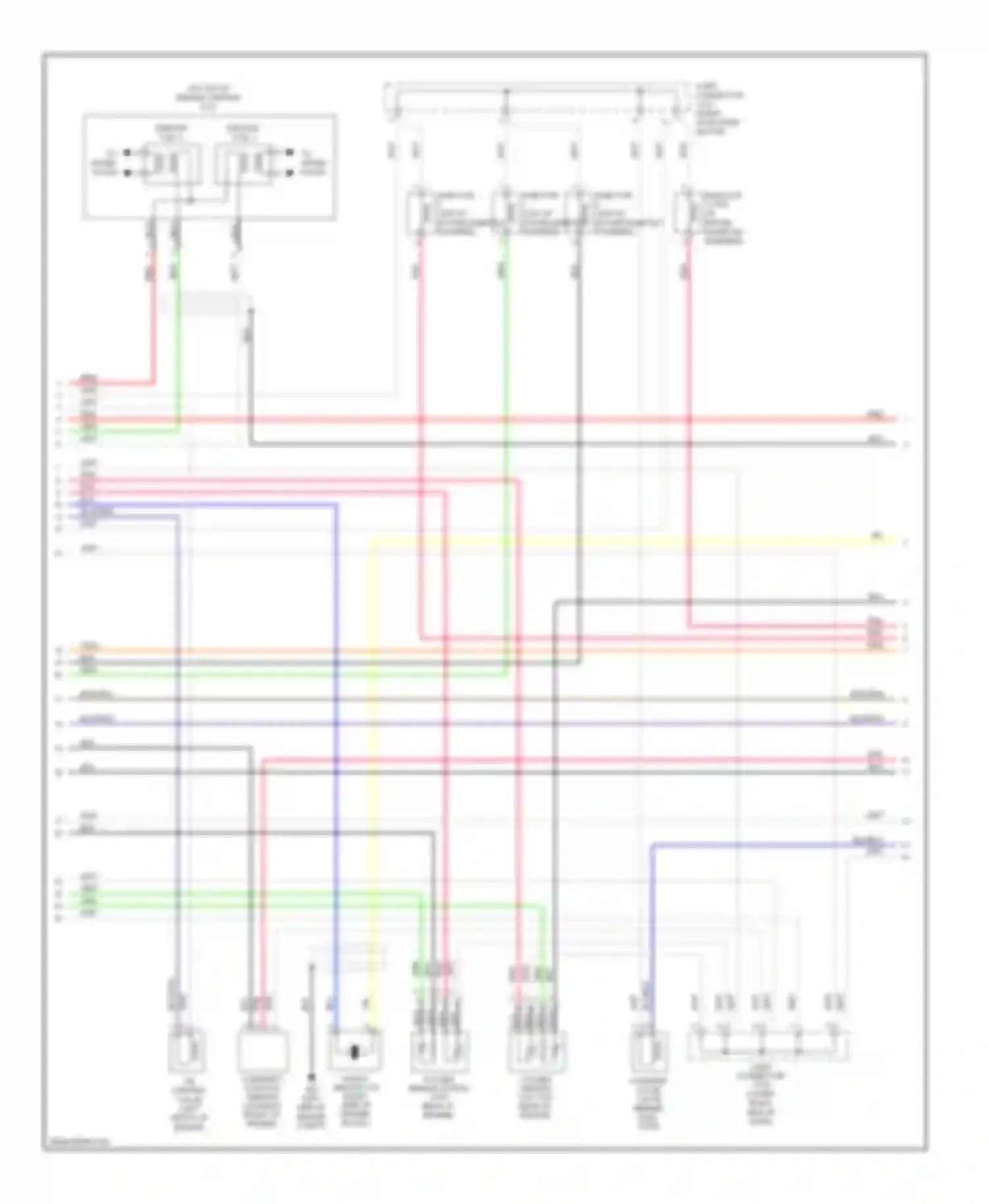Tucson Hyundai I (2004-2011): Wiring diagram engine performance 2.0l (2 of 4)