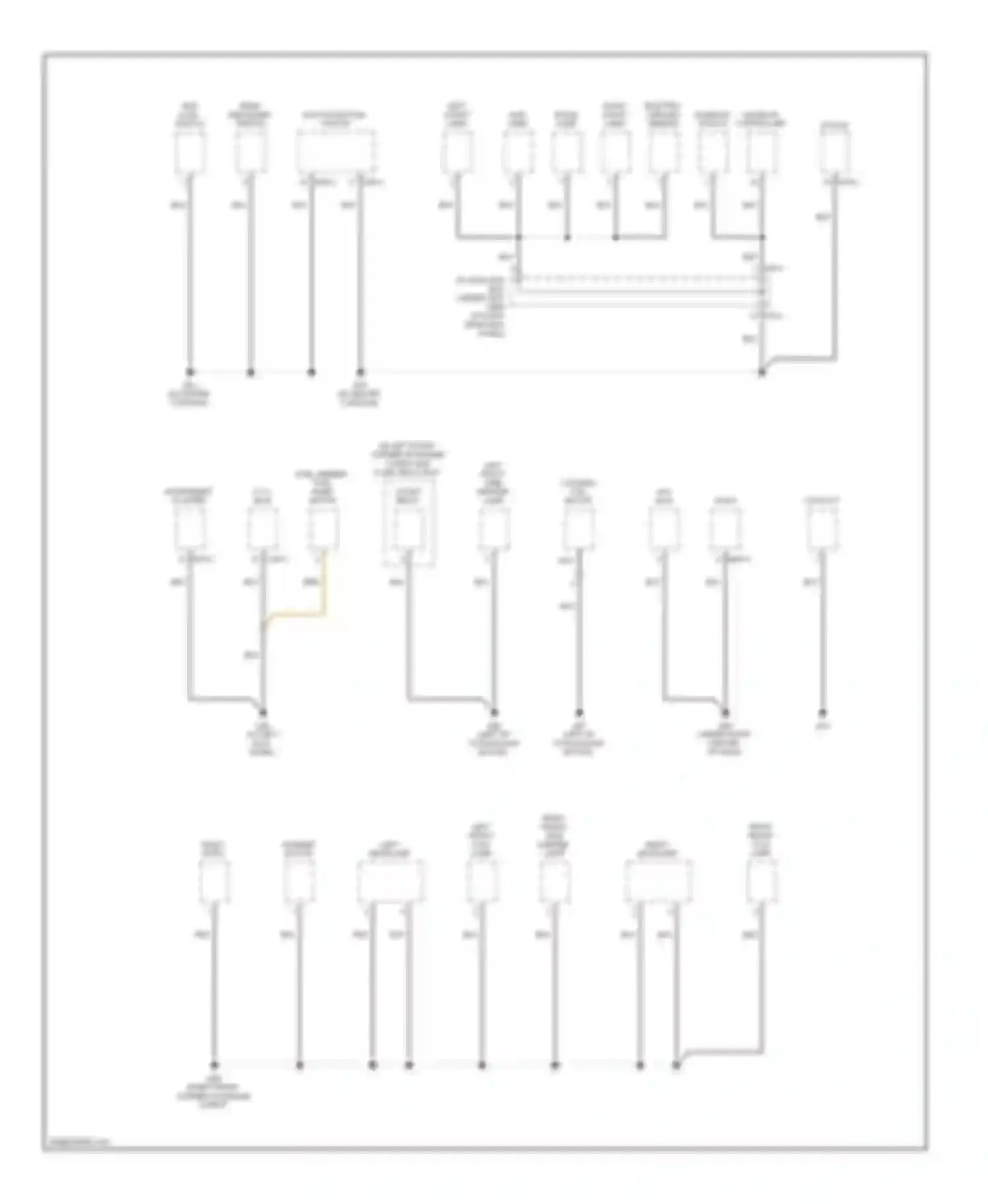 Tucson Hyundai I (2004-2011): Ground distribution circuit (2 of 4)