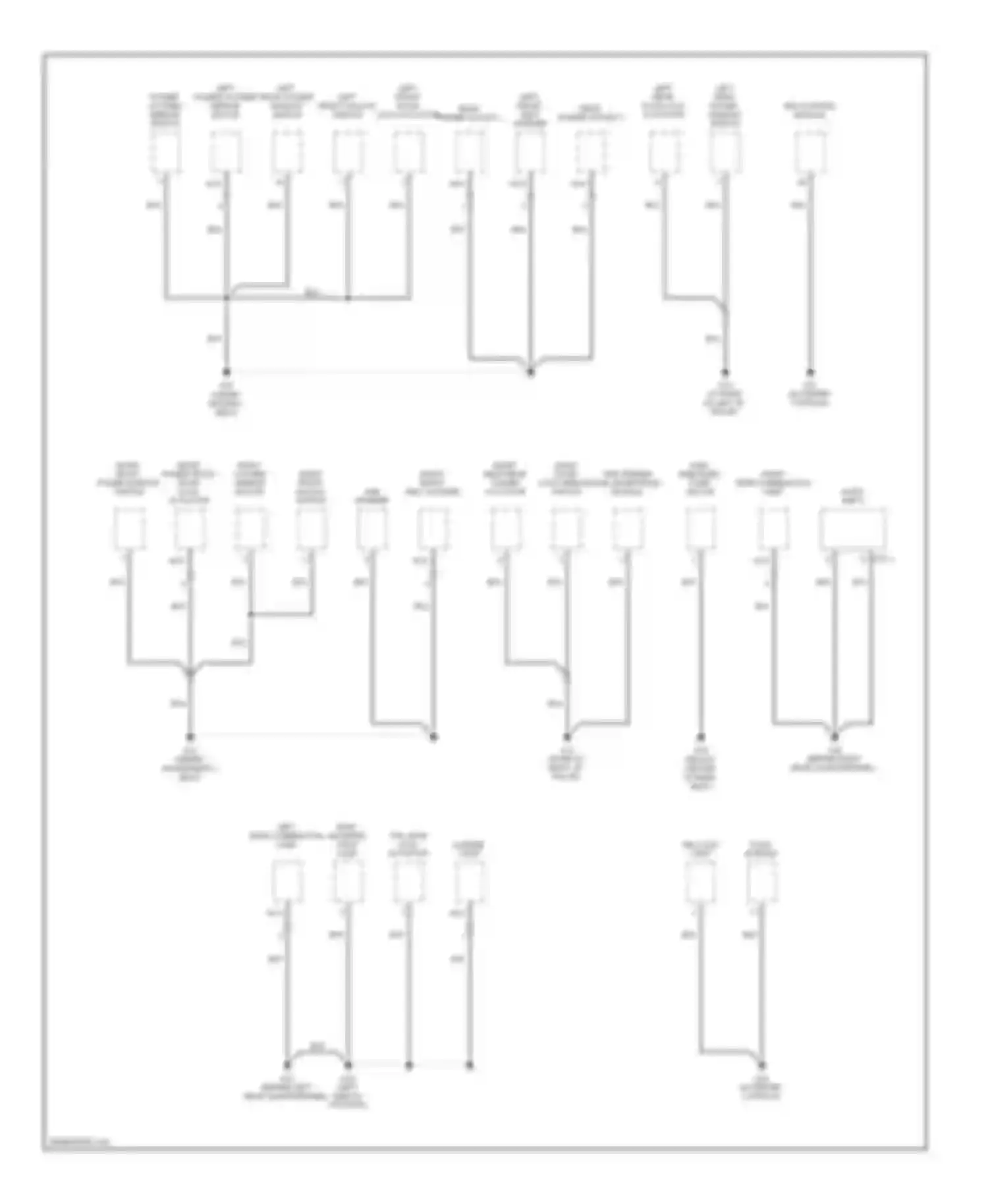 Tucson Hyundai I (2004-2011): Ground distribution circuit (3 of 4)