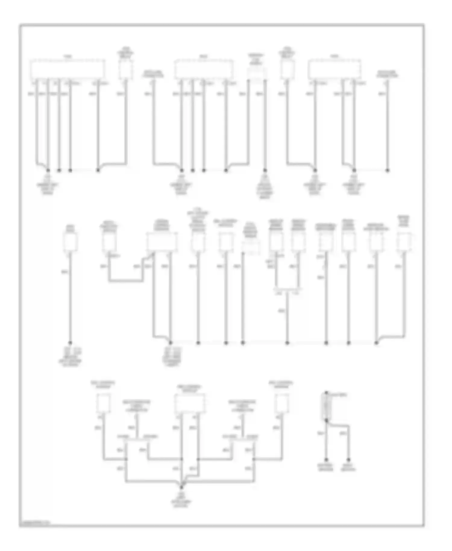 Tucson Hyundai I (2004-2011): Ground distribution circuit (4 of 4)