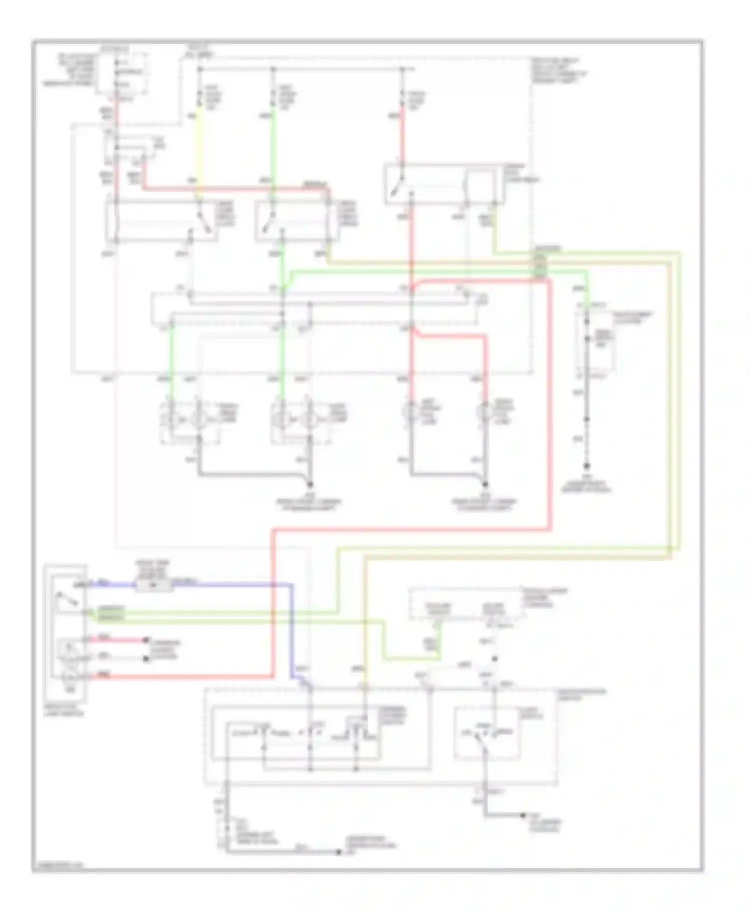 Tucson Hyundai I (2004-2011): Headlights circuit, without drl