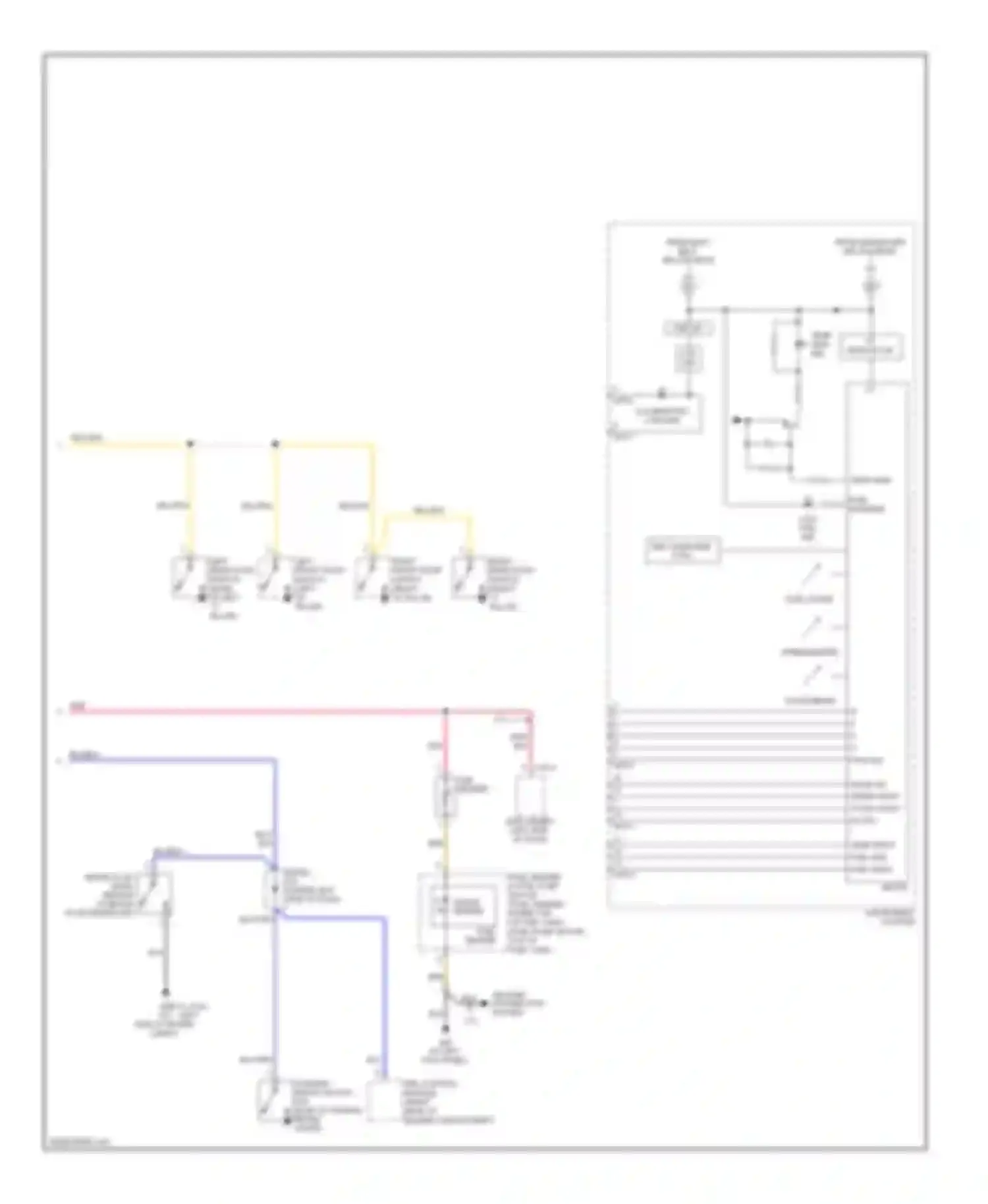 Tucson Hyundai I (2004-2011): Instrument cluster circuit (2 of 2)