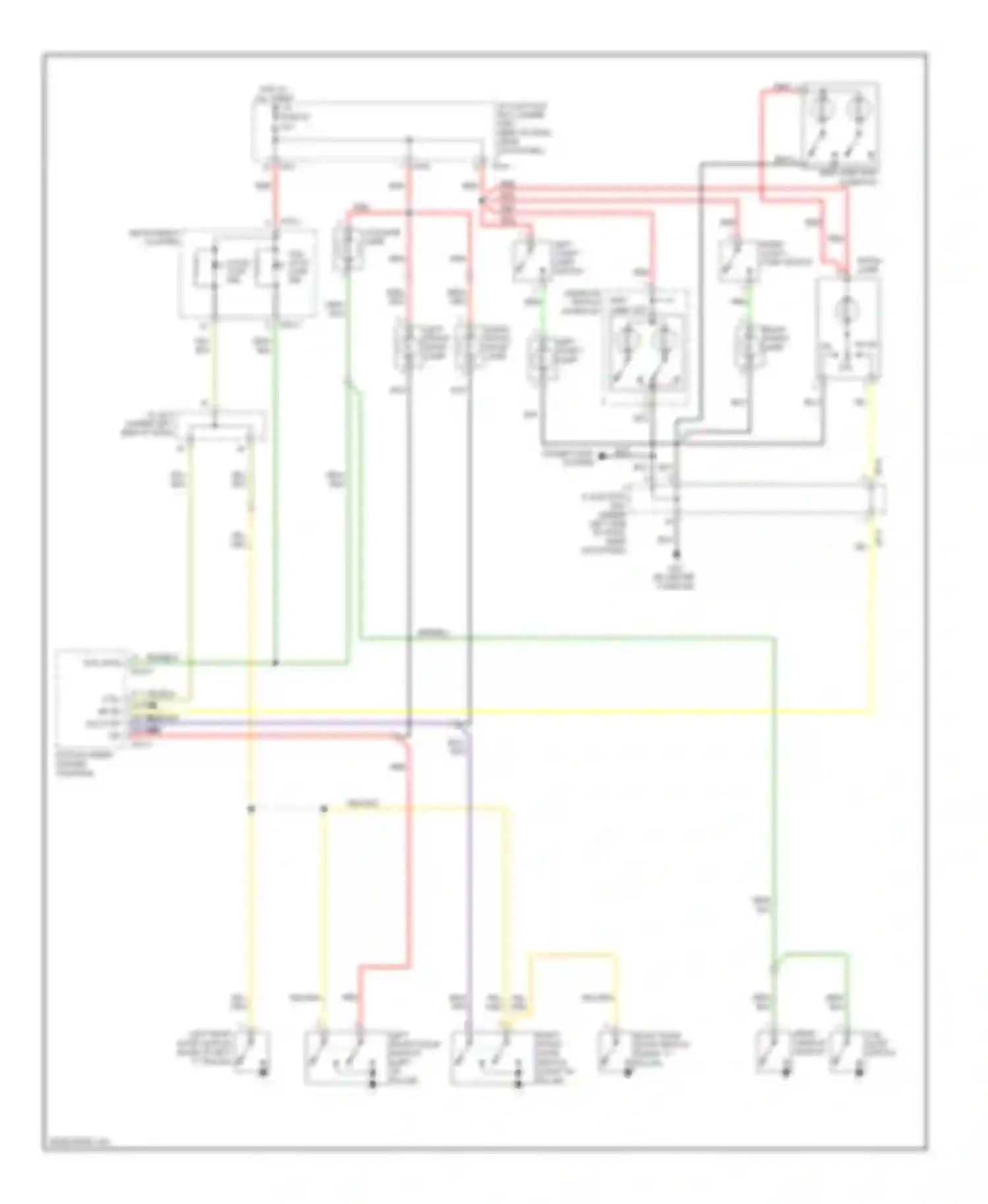 Tucson Hyundai I (2004-2011): Courtesy lamps circuit