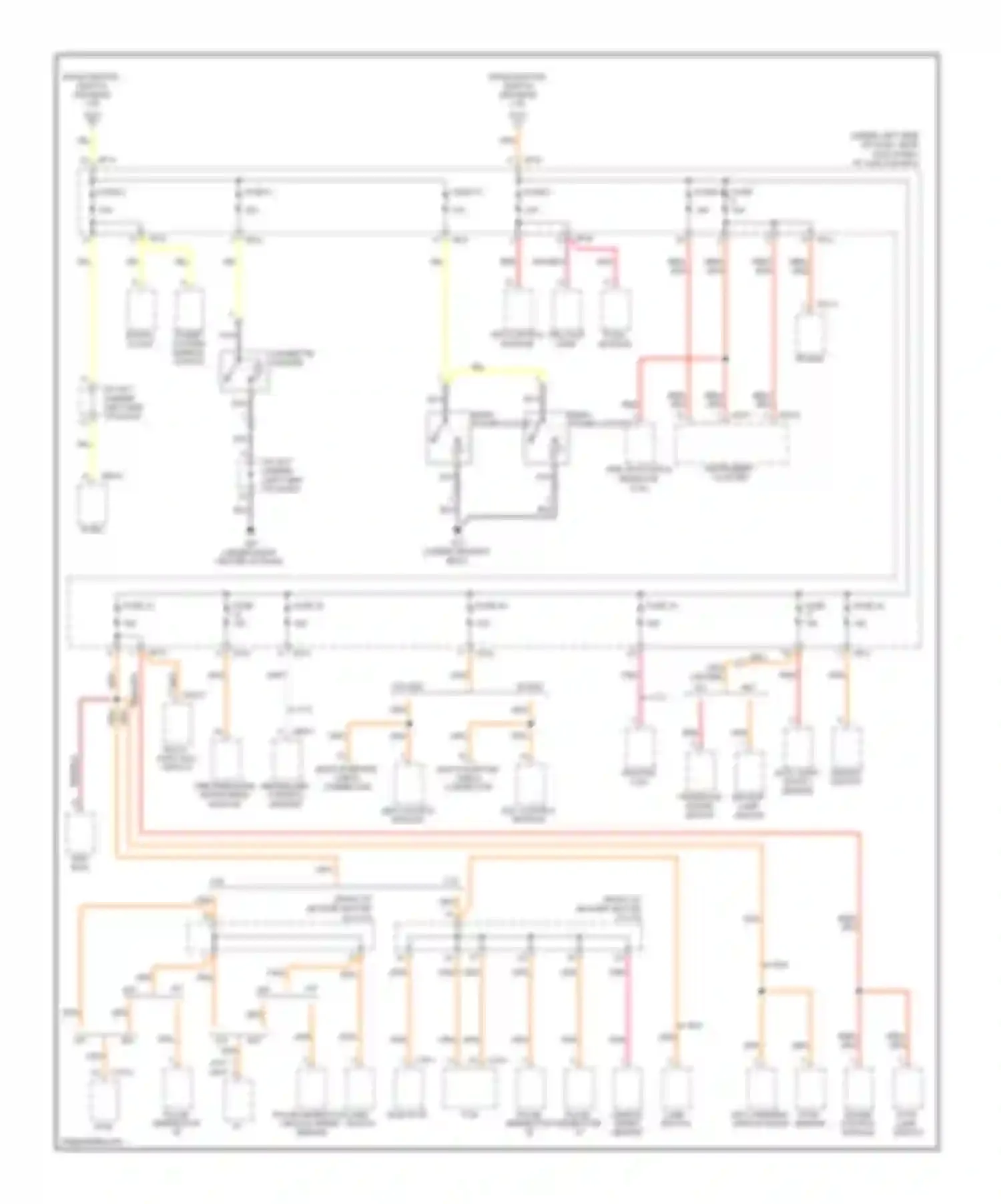 Tucson Hyundai I (2004-2011): Power distribution circuit (2 of 6)