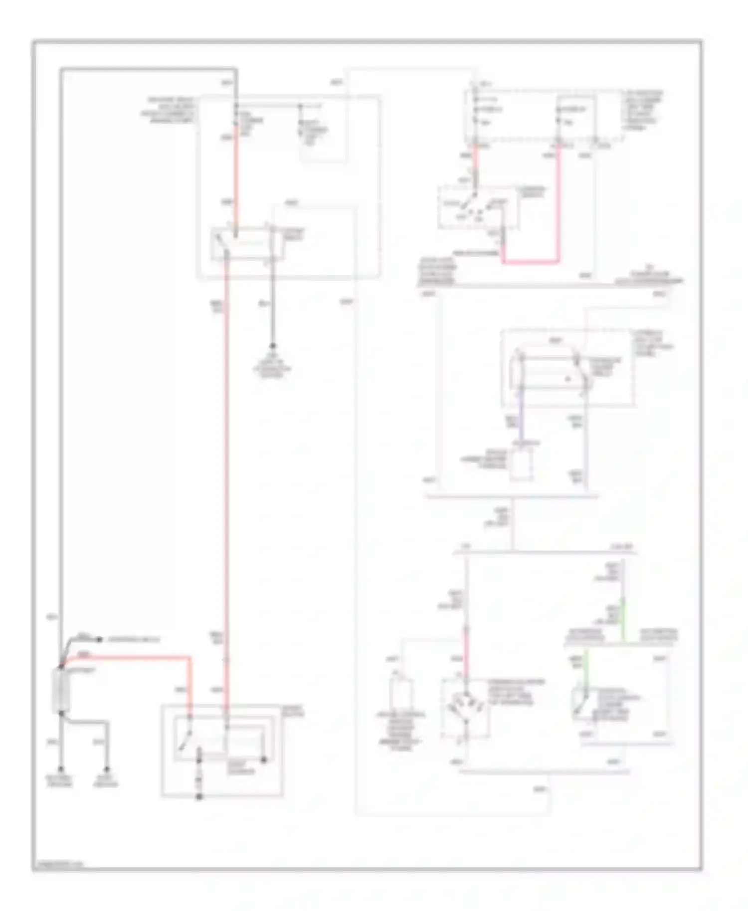 Tucson Hyundai I (2004-2011): Starting circuit