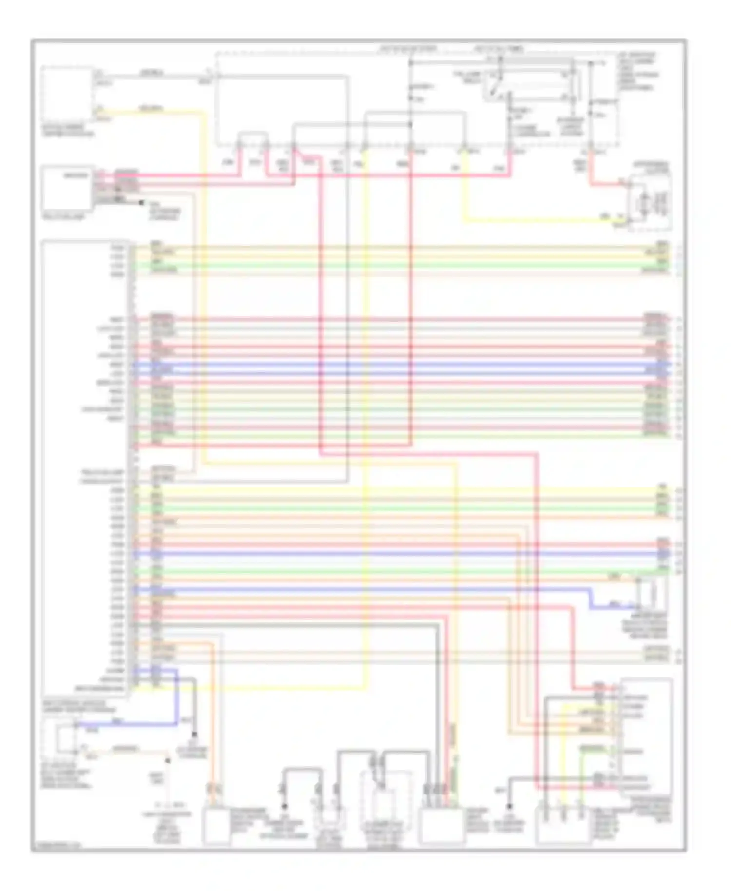Tucson Hyundai I (2004-2011): Supplemental restraints circuit (1 of 2)