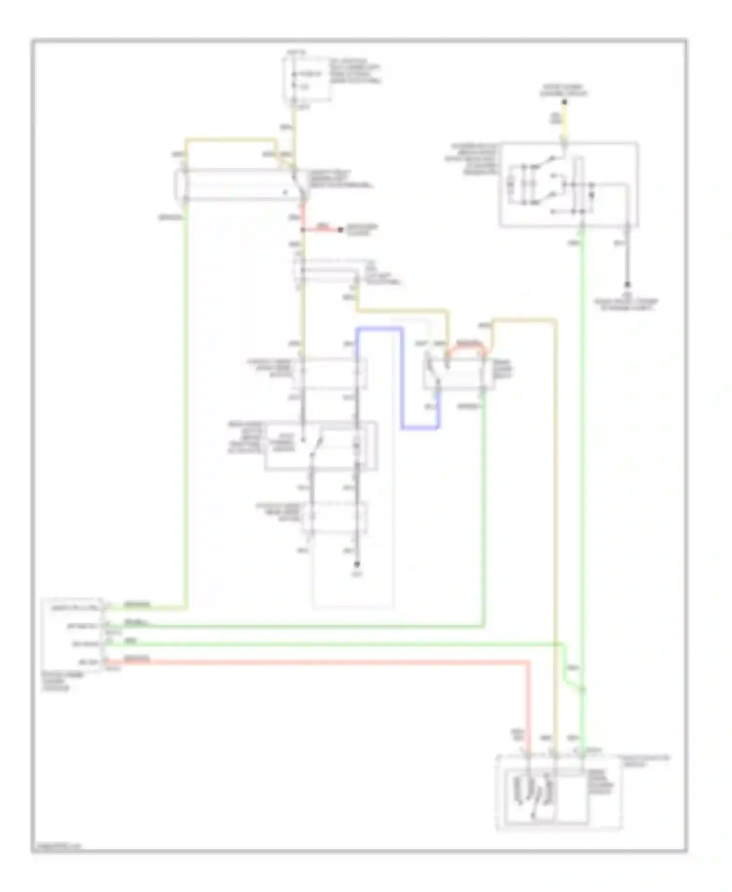 Tucson Hyundai I (2004-2011): Rear wiper/washer circuit