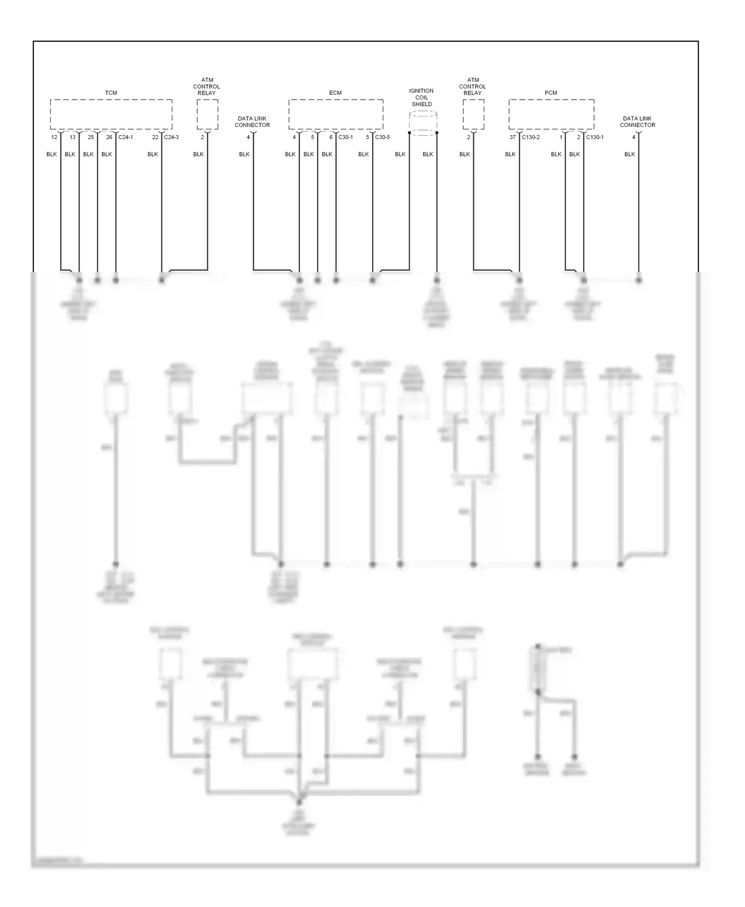 Wiring diagram abs control module for Hyundai Tucson I (2004-2011) (3 of 5)