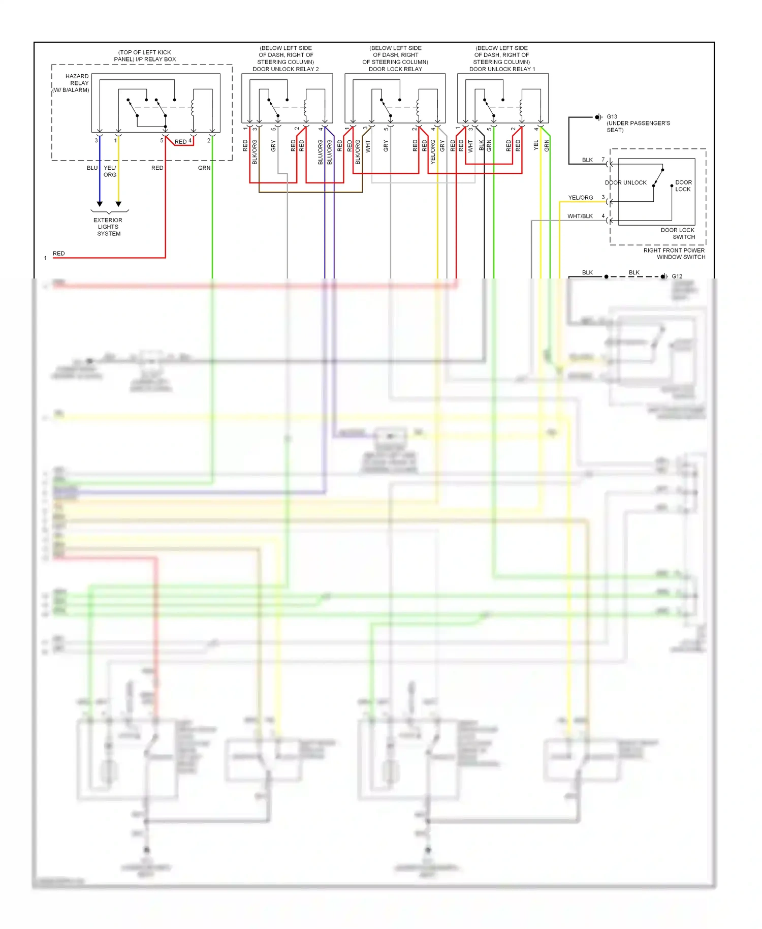 Wiring diagram blu for Hyundai Tucson I (2004-2011) (8 of 46)