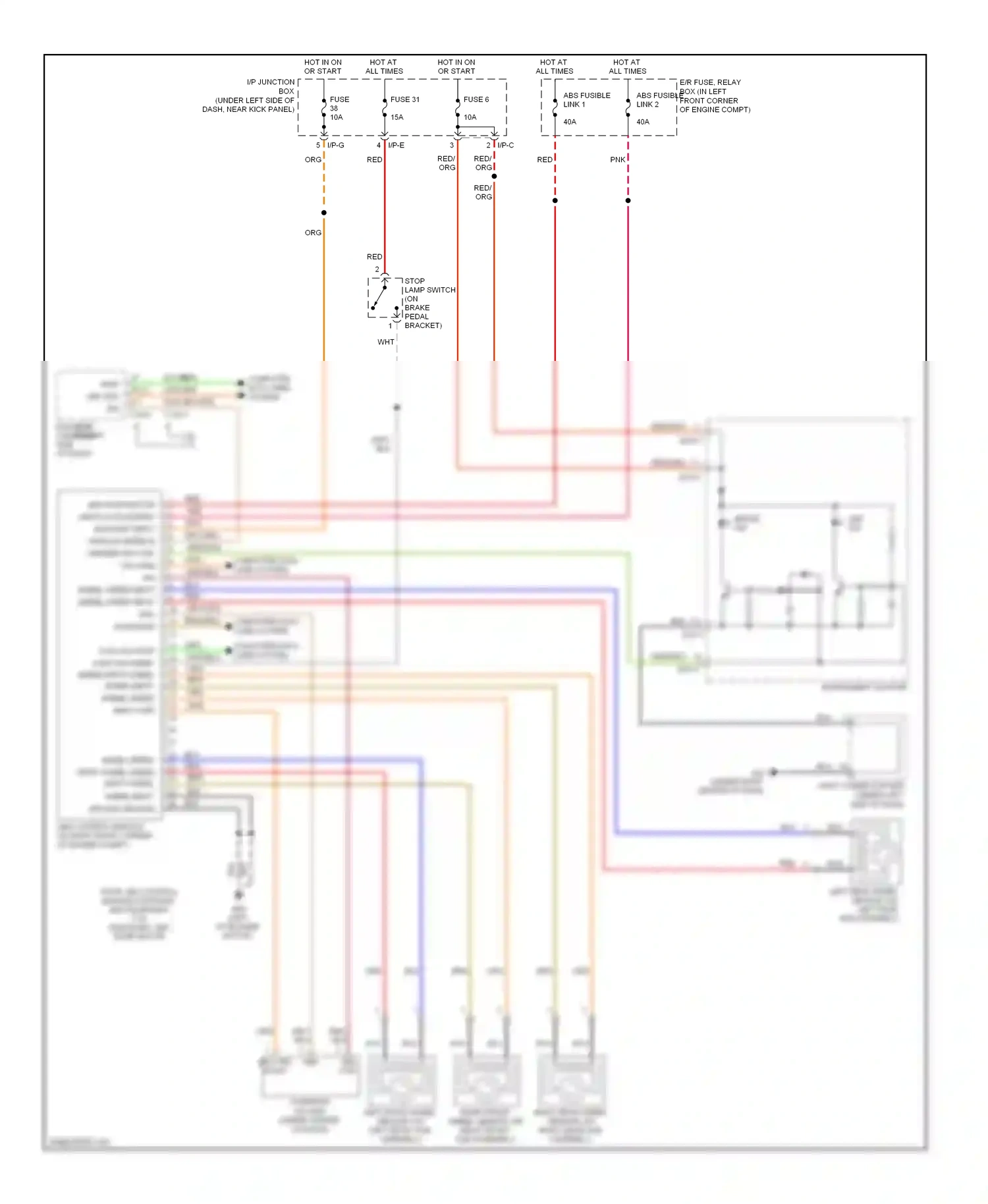 Wiring diagram blu for Hyundai Tucson I (2004-2011) (5 of 46)
