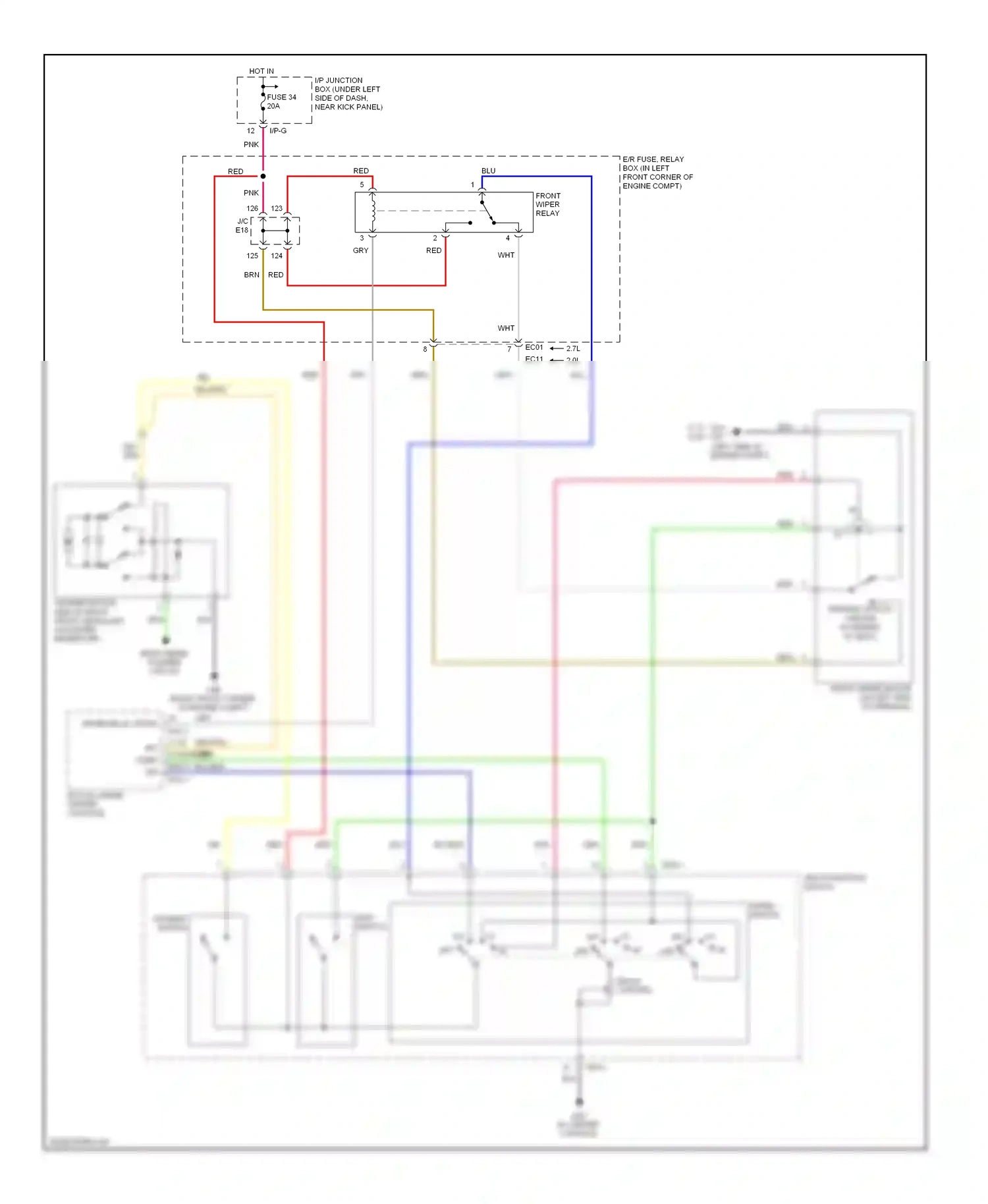 Wiring diagram blu for Hyundai Tucson I (2004-2011) (45 of 46)