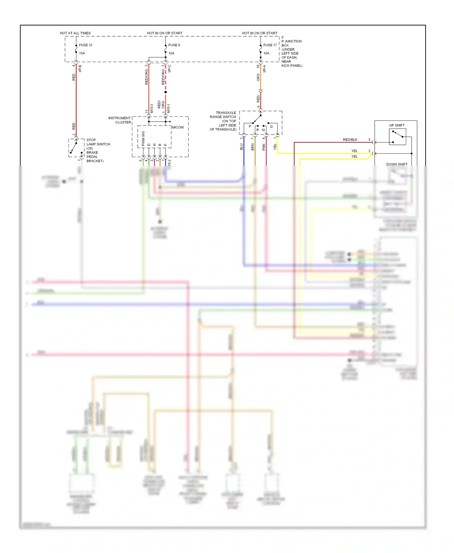 Wiring diagram blu for Hyundai Tucson I (2004-2011) (44 of 46)