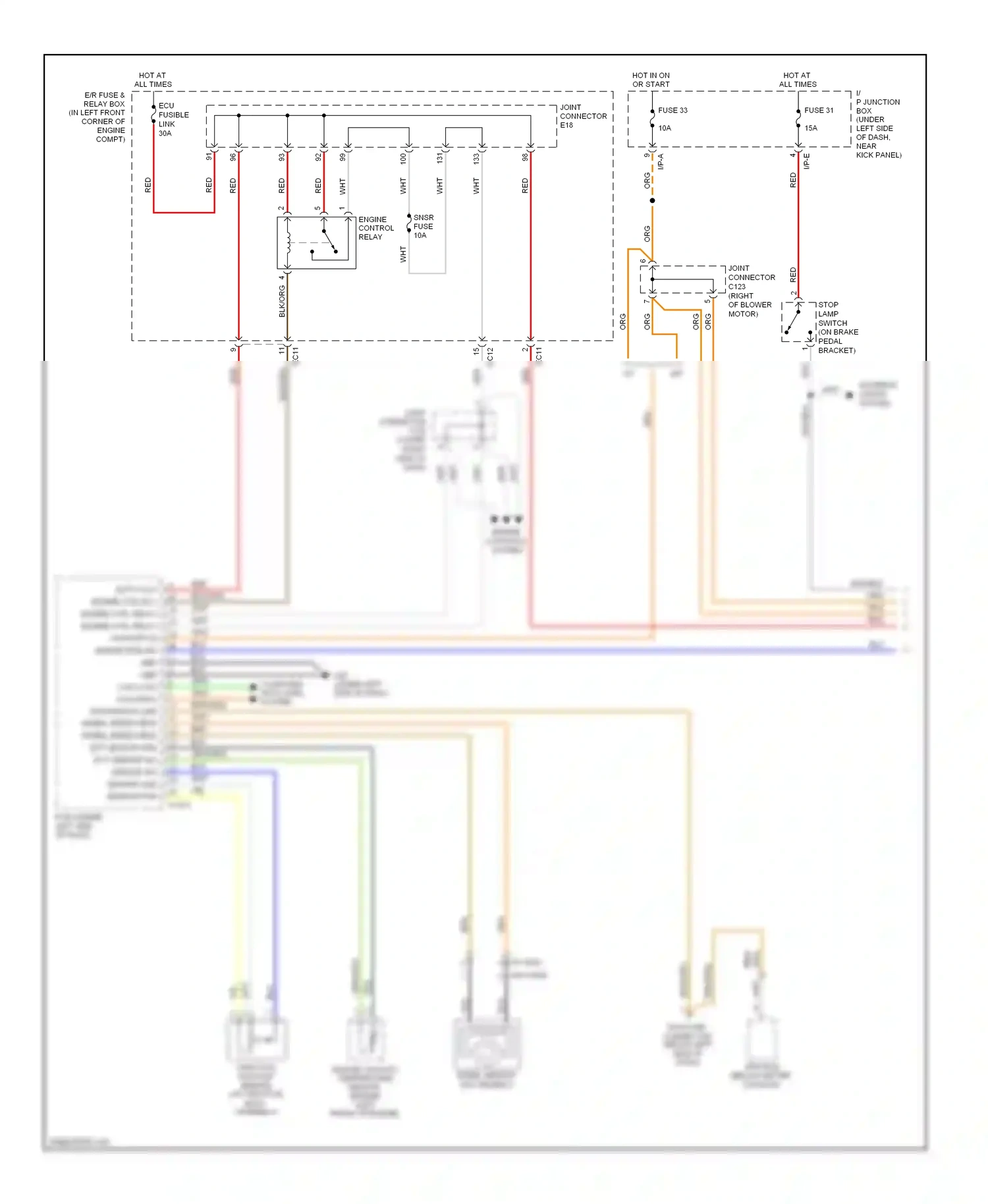 Wiring diagram computer data lines system for Hyundai Tucson I (2004-2011) (1 of 11)
