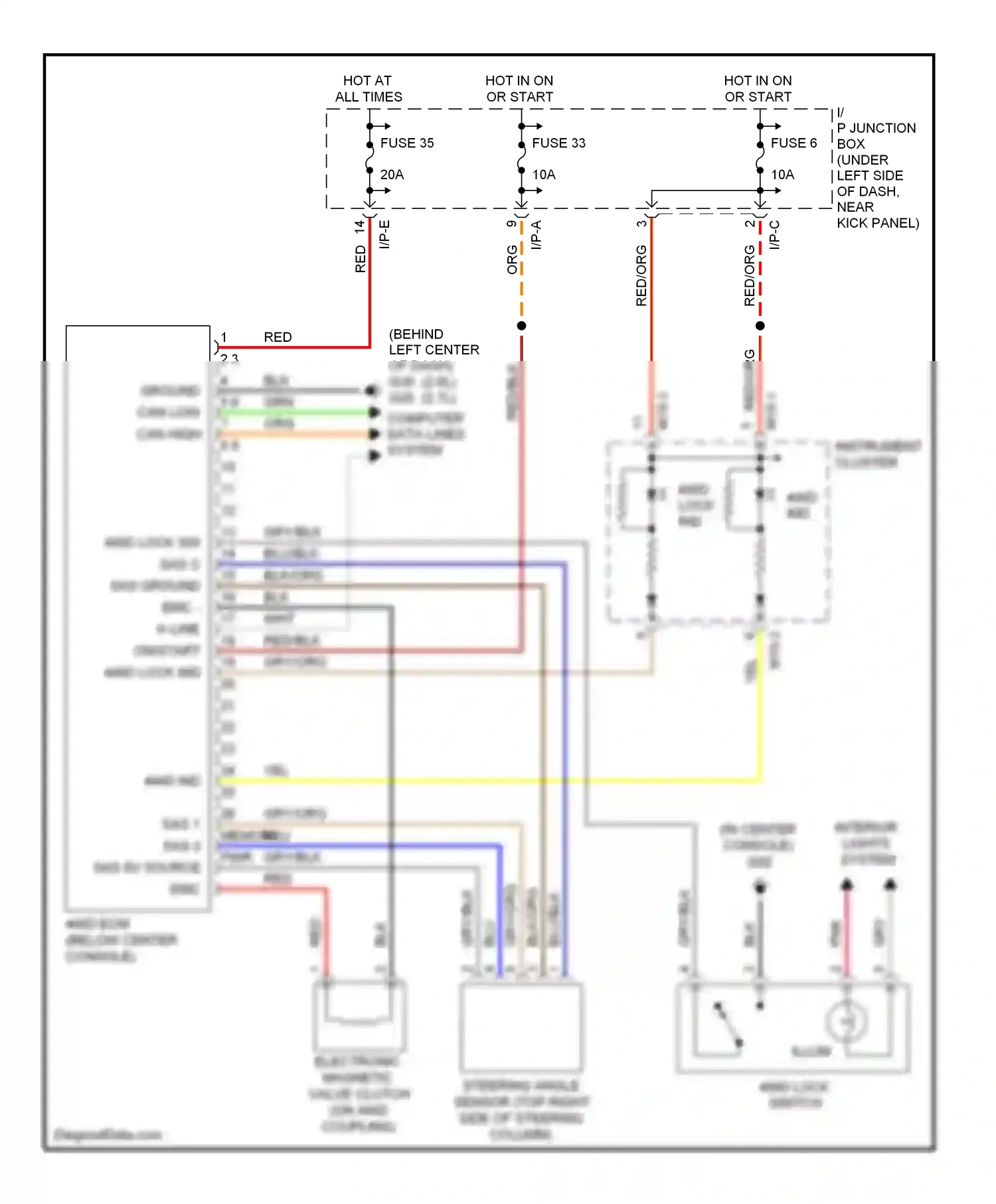 Wiring diagram computer data lines system for Hyundai Tucson I (2004-2011) (3 of 11)