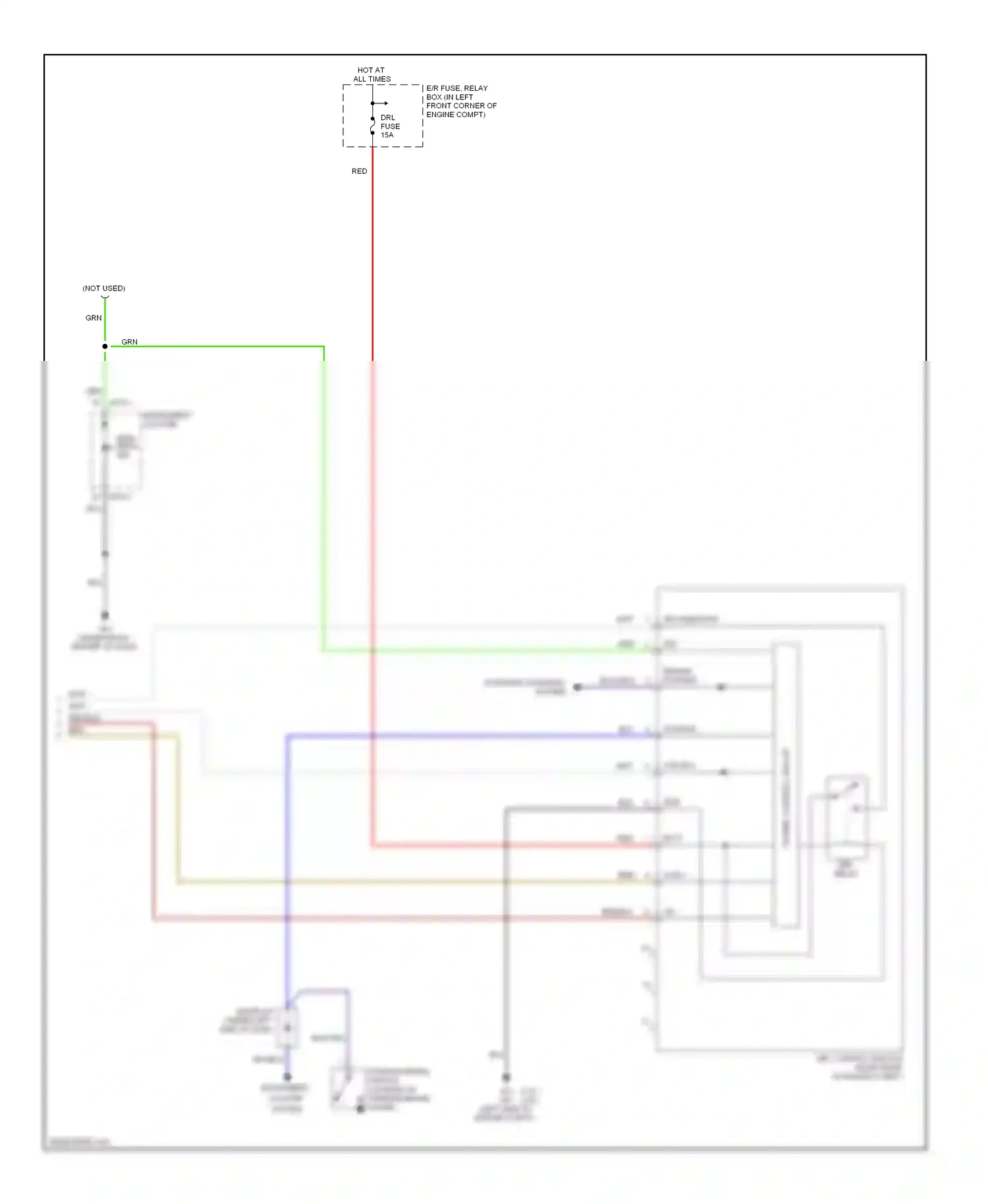 Wiring diagram engine running in for Hyundai Tucson I (2004-2011) (1 of 1)