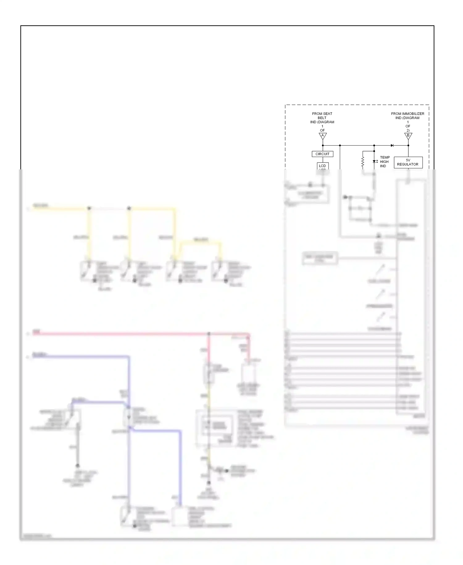 Wiring diagram ground distribution system for Hyundai Tucson I (2004-2011) (1 of 2)