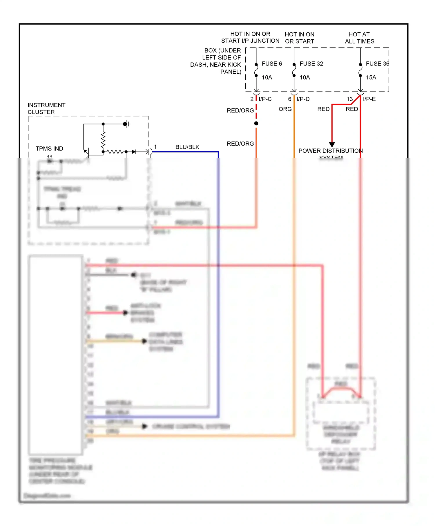 Wiring diagram i/p-e for Hyundai Tucson I (2004-2011) (19 of 19)