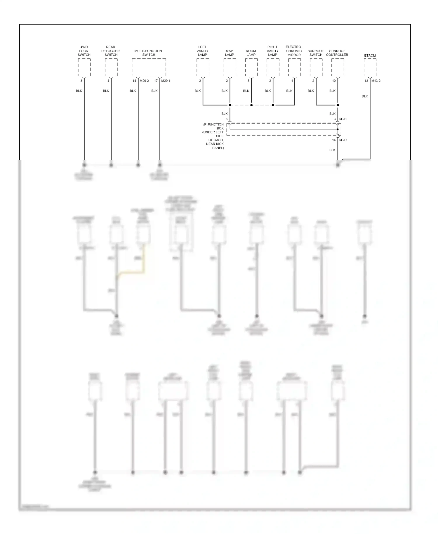 Wiring diagram i/p-h for Hyundai Tucson I (2004-2011) (3 of 6)