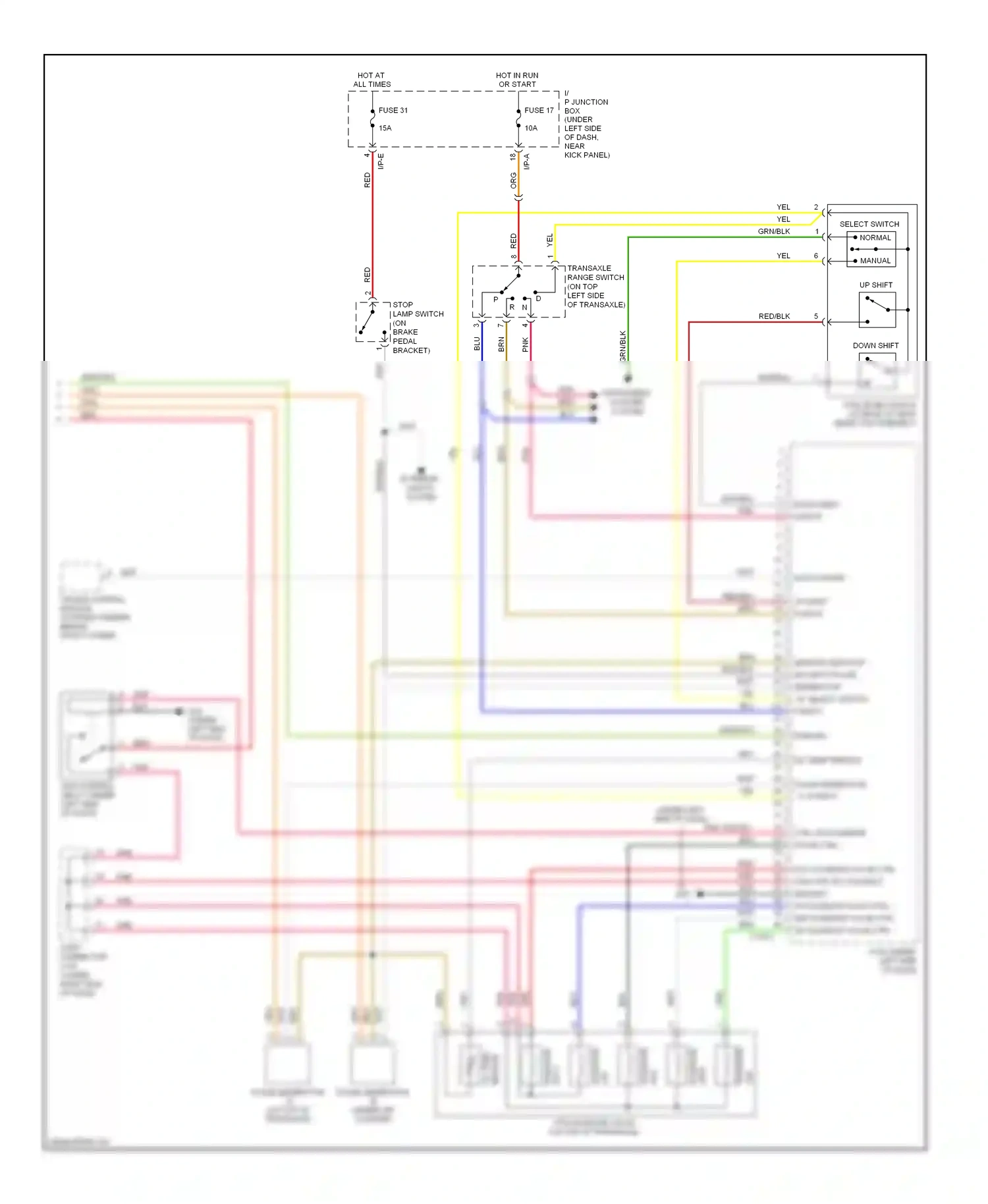 Wiring diagram red for Hyundai Tucson I (2004-2011) (52 of 62)