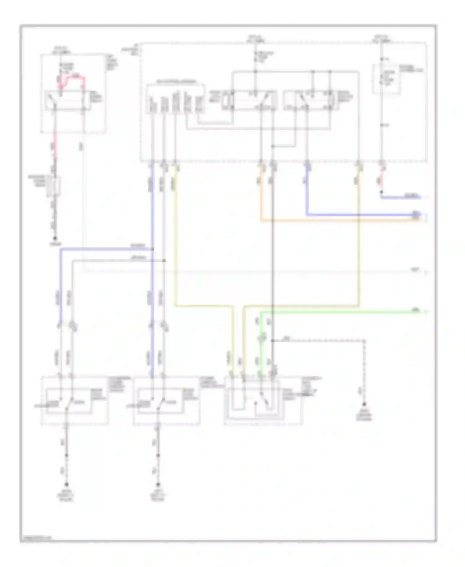 Tucson Hyundai II (2009-2015): Forced entry circuit (1 of 2)