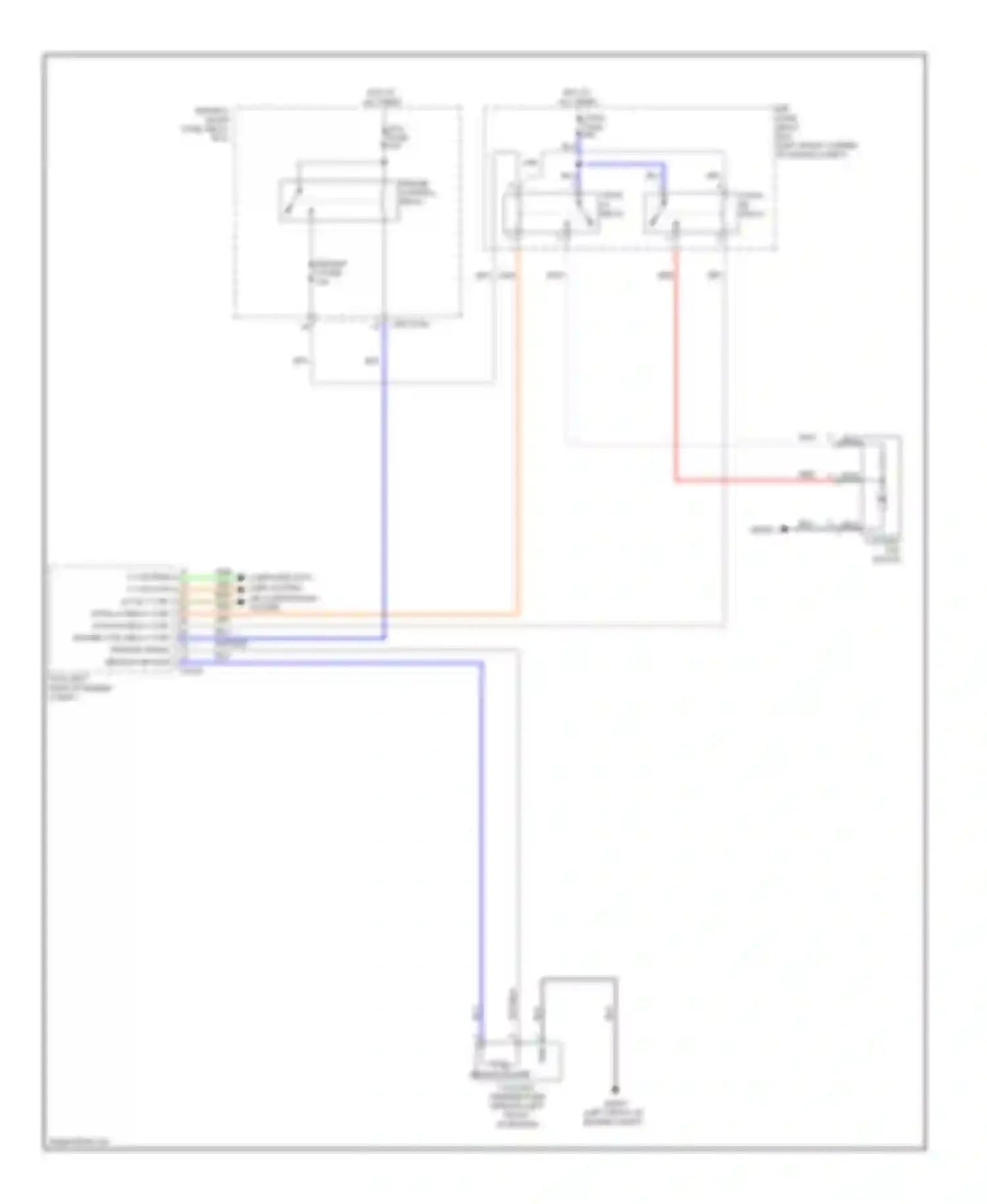 Tucson Hyundai II (2009-2015): Cooling fan circuit