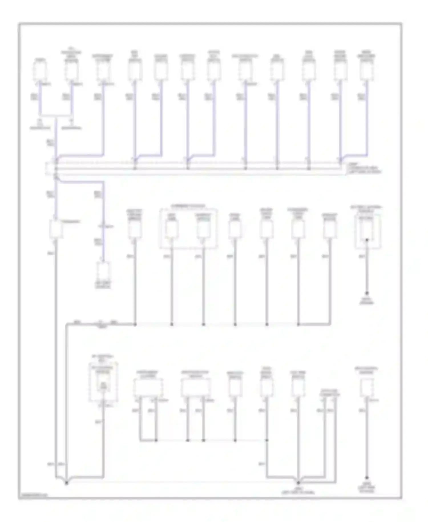 Tucson Hyundai II (2009-2015): Ground distribution circuit (1 of 4)