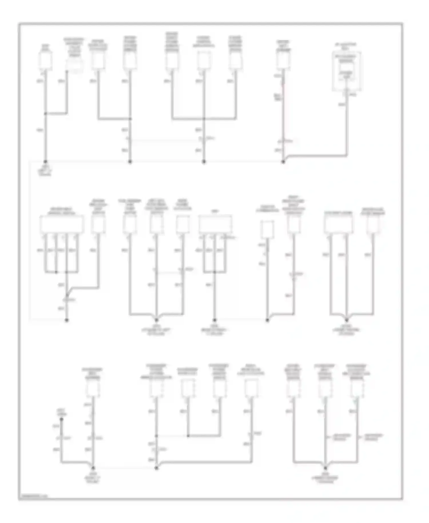 Tucson Hyundai II (2009-2015): Ground distribution circuit (3 of 4)