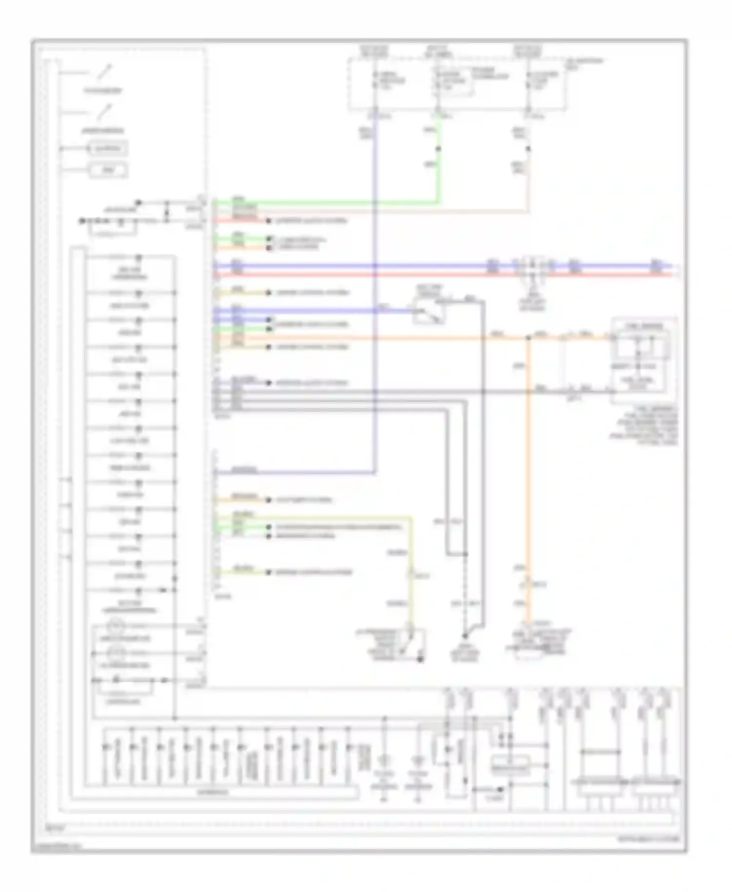Tucson Hyundai II (2009-2015): Instrument cluster circuit (1 of 2)