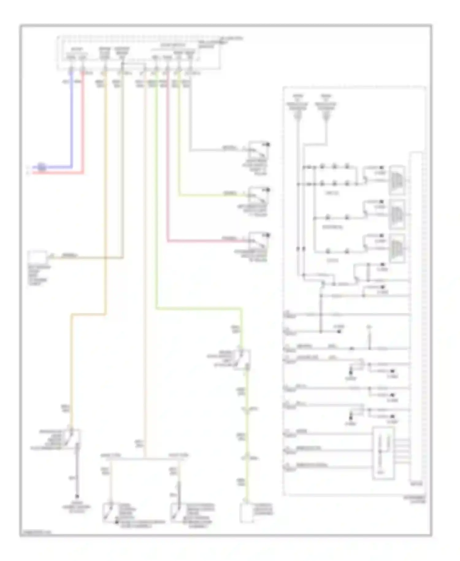 Tucson Hyundai II (2009-2015): Instrument cluster circuit (2 of 2)