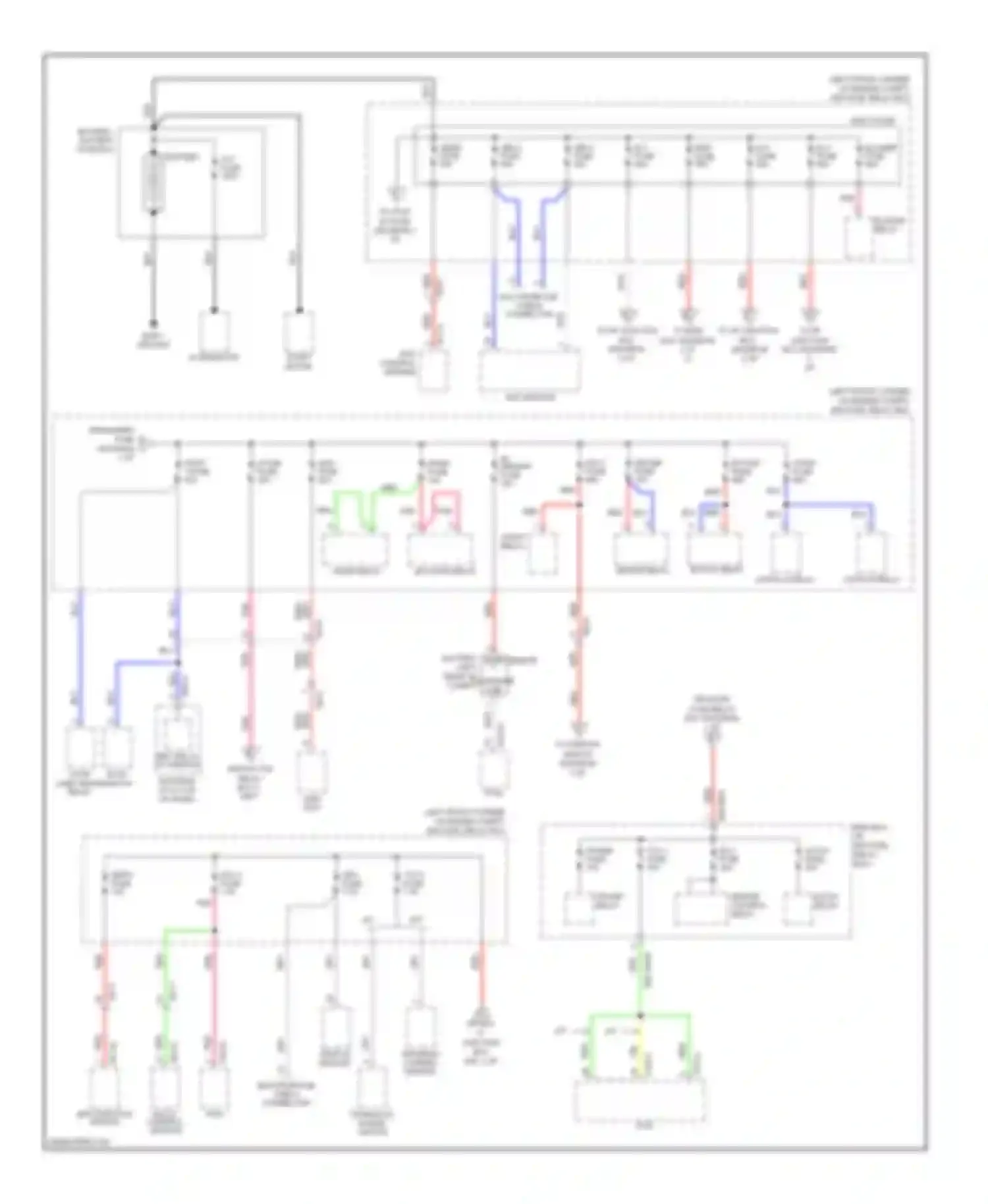 Tucson Hyundai II (2009-2015): Power distribution circuit (1 of 5)