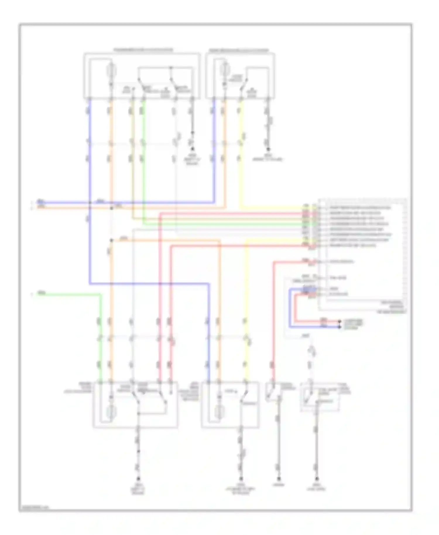 Tucson Hyundai II (2009-2015): Power door locks circuit (2 of 2)