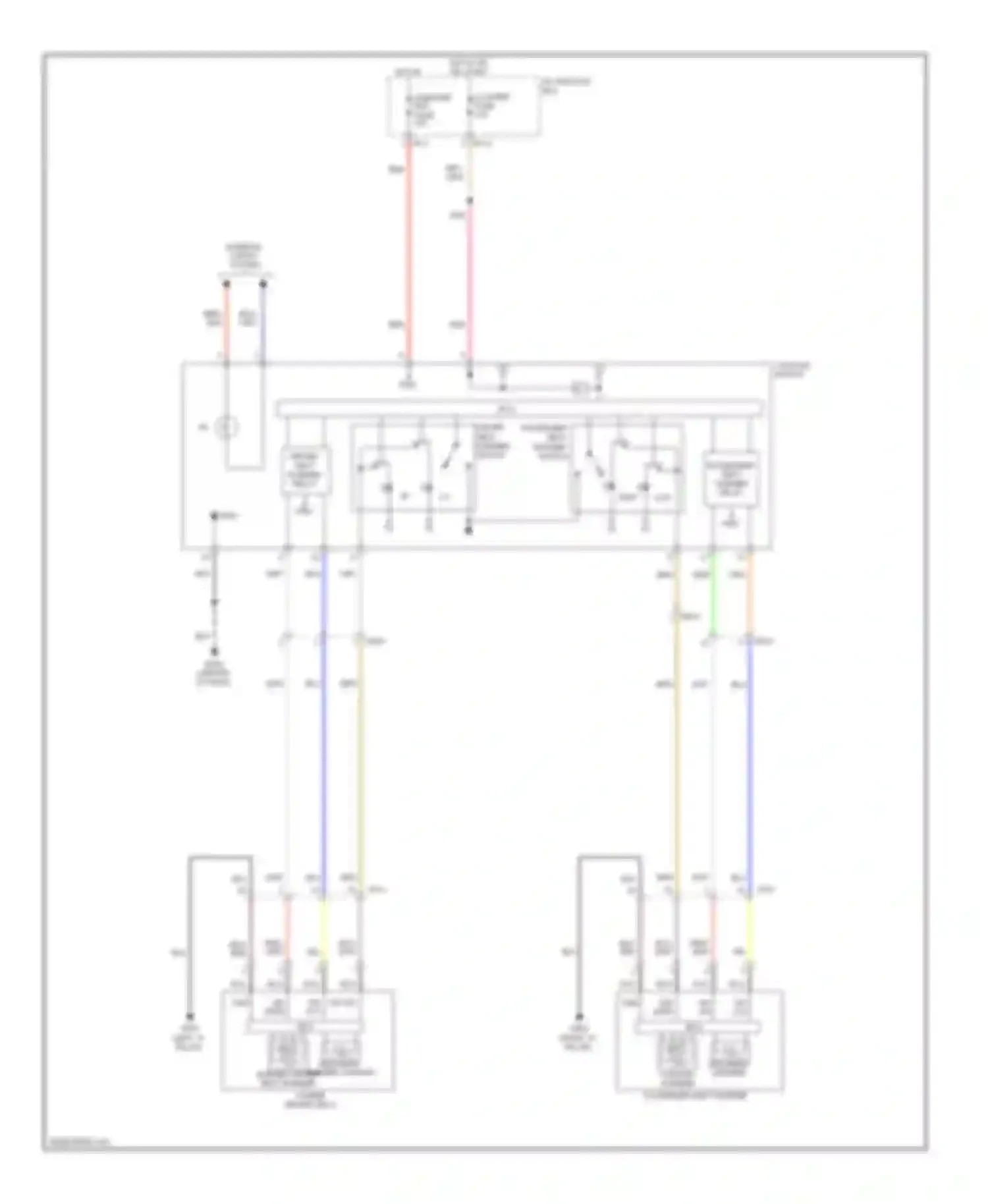Tucson Hyundai II (2009-2015): Heated seats circuit