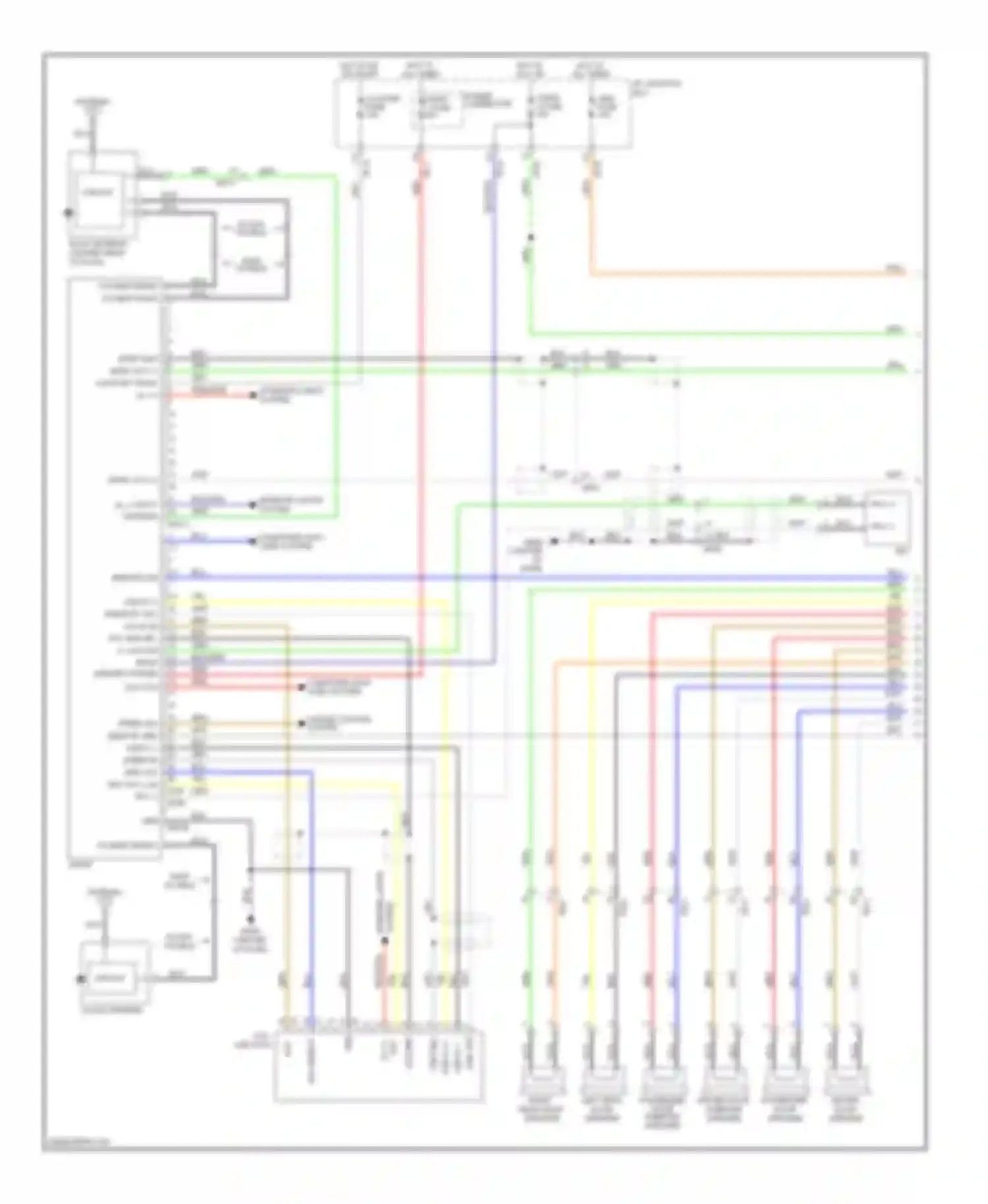 Tucson Hyundai II (2009-2015): Radio circuit, with amplifier (1 of 2)