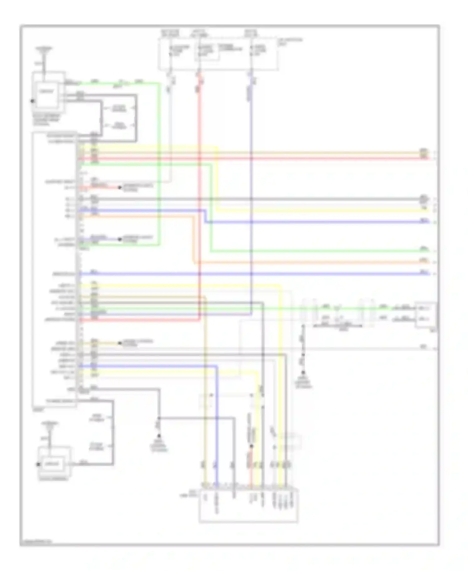 Tucson Hyundai II (2009-2015): Radio circuit, without amplifier (1 of 2)
