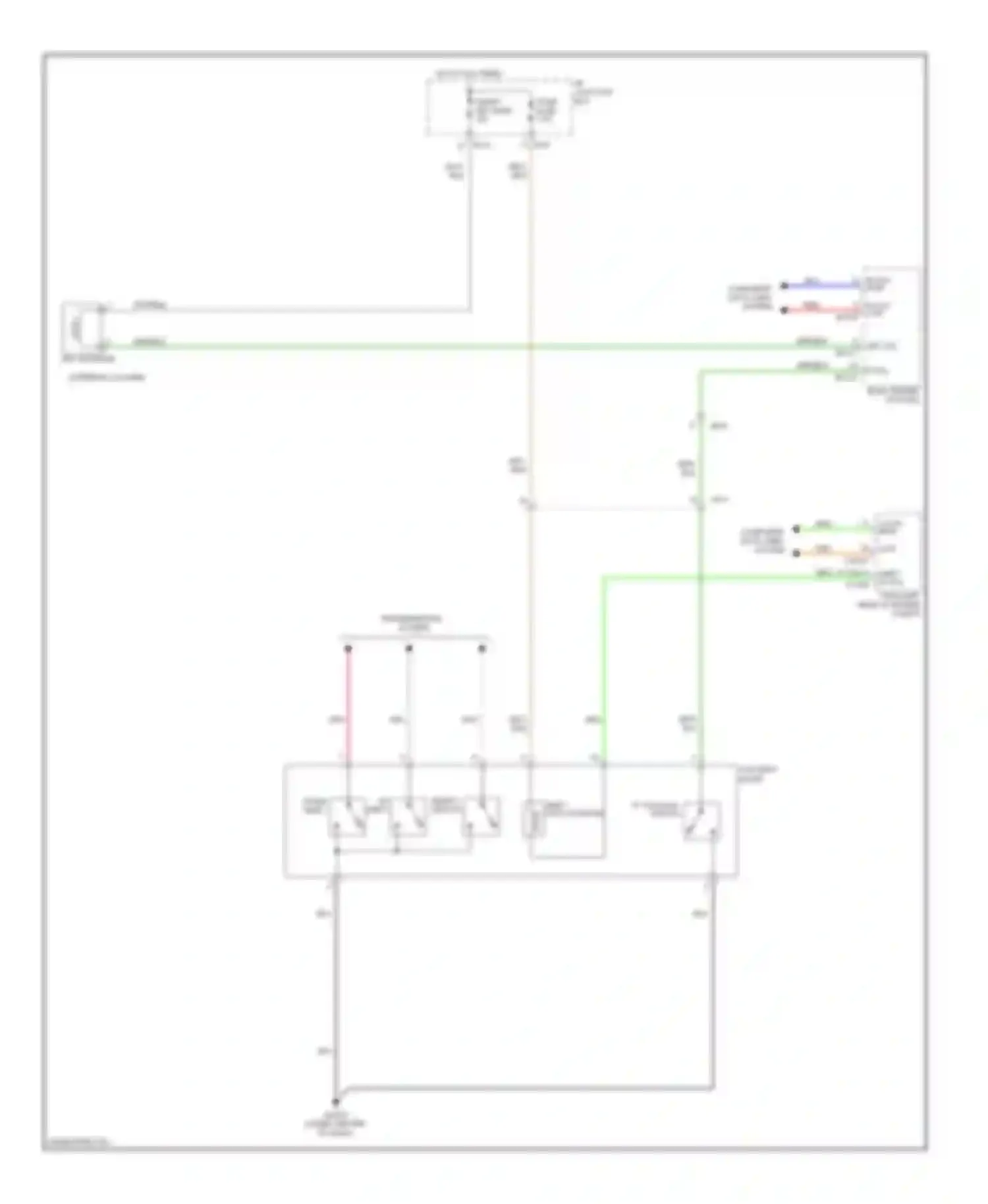 Tucson Hyundai II (2009-2015): Shift interlock circuit
