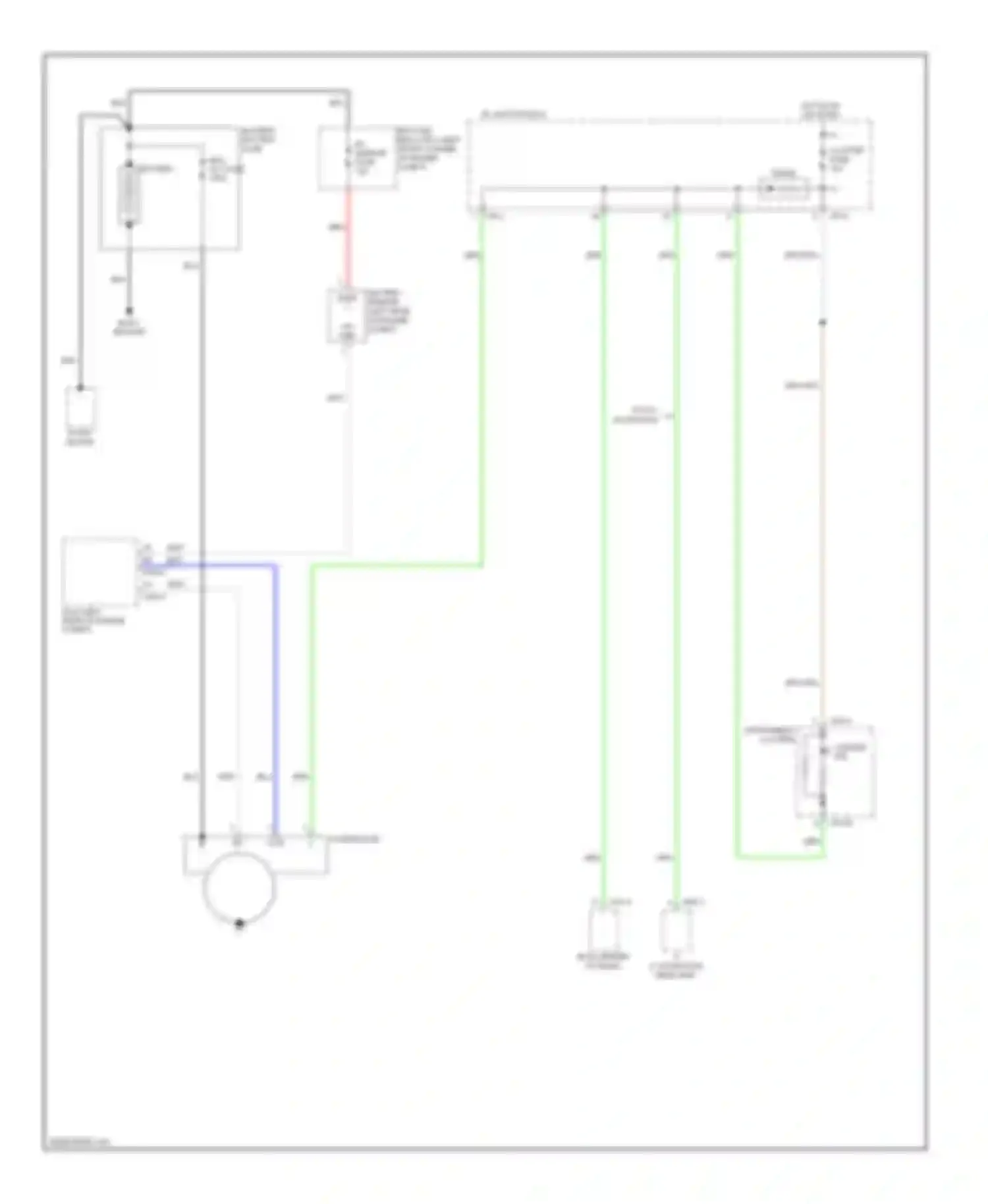 Tucson Hyundai II (2009-2015): Charging circuit
