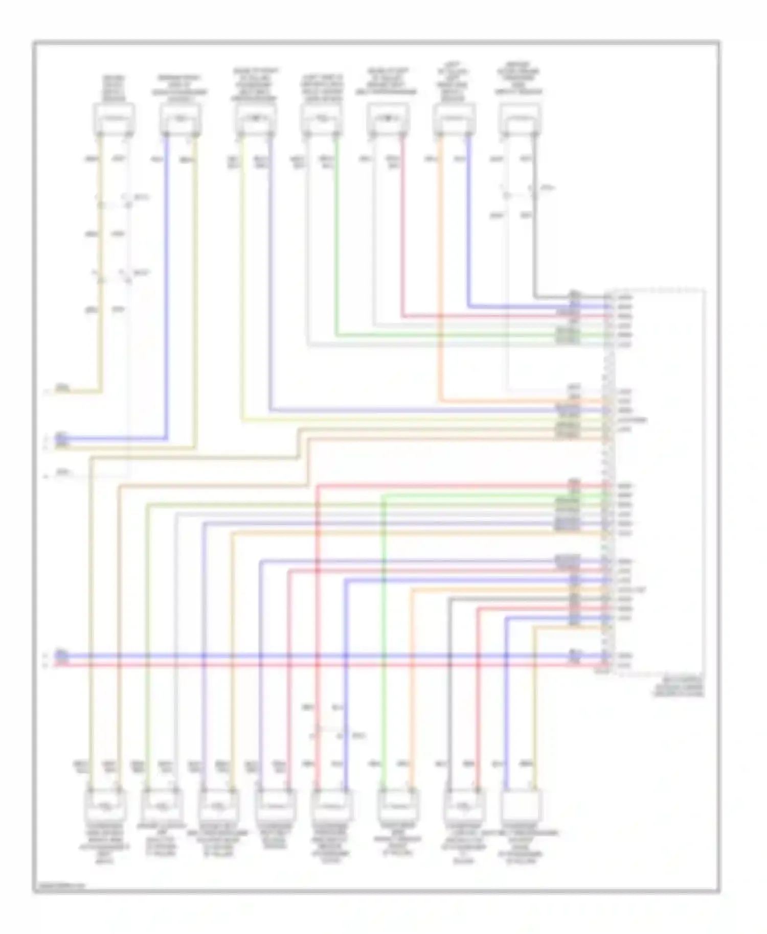 Tucson Hyundai II (2009-2015): Supplemental restraints circuit (2 of 2)