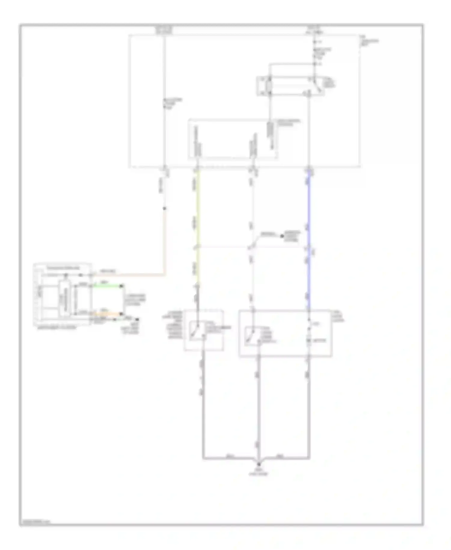 Tucson Hyundai II (2009-2015): Power tailgate circuit