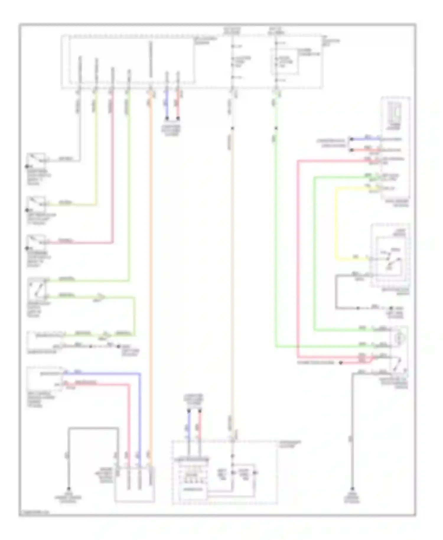 Tucson Hyundai II (2009-2015): Chime circuit