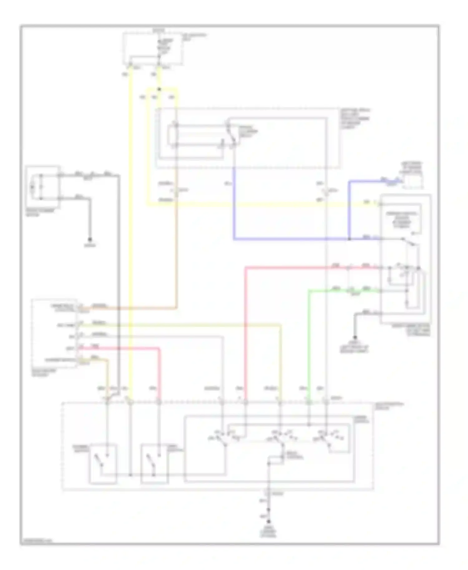 Tucson Hyundai II (2009-2015): Front wiper/washer circuit