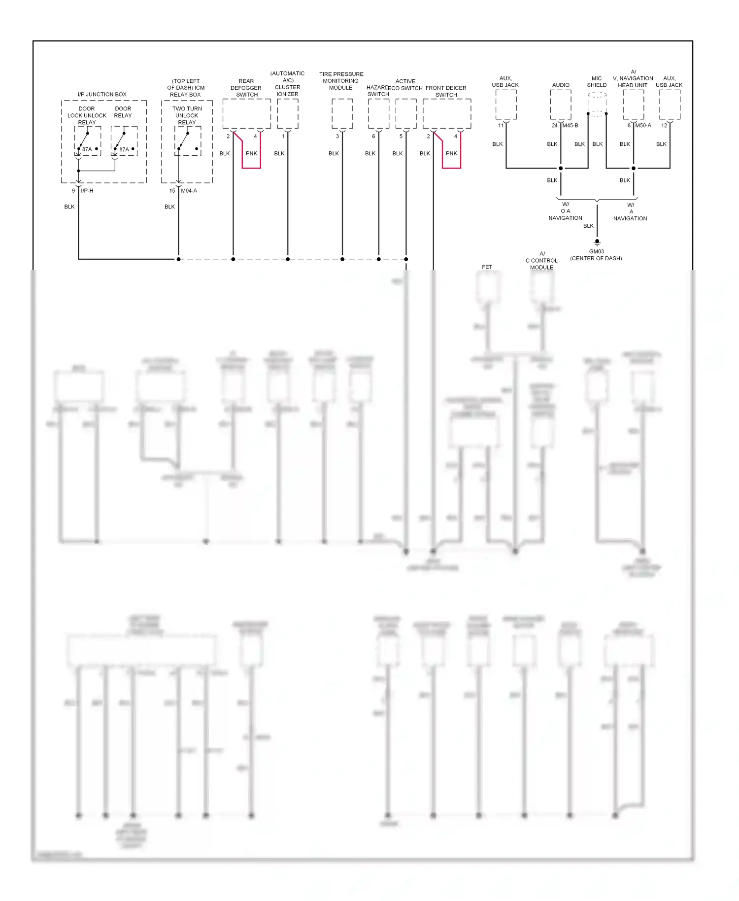 Wiring diagram a/c control module for Hyundai Tucson II (2009-2015) (2 of 3)